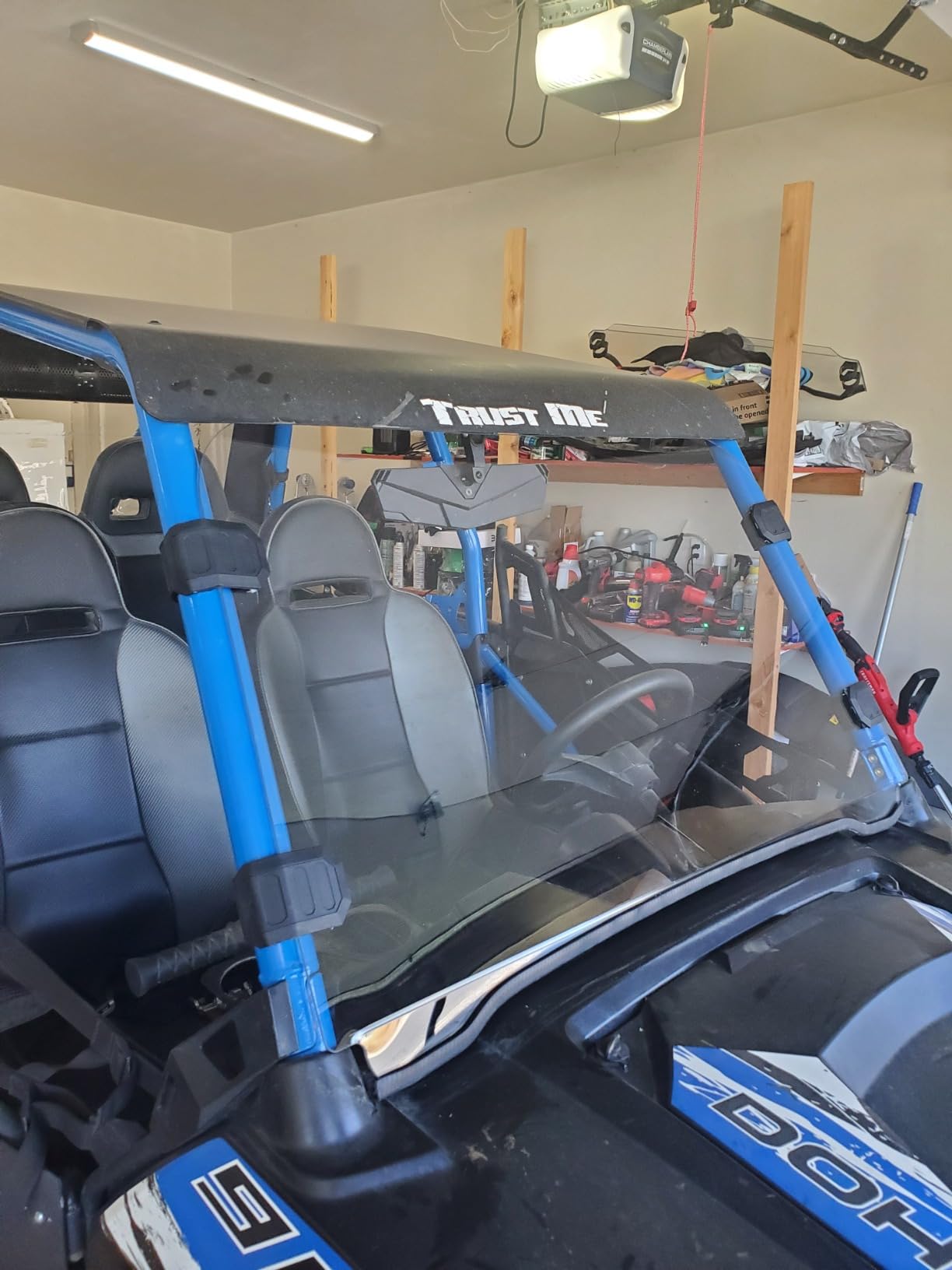 KEMIMOTO UTV Windshield Pre-installed Rubber Strips, Compatible with Polaris RZR 800 / RZR 570 / XP 900 2008-2020 UTV Front Full Windshield UV Resistance PC Clear Vsion Window customer photo 2