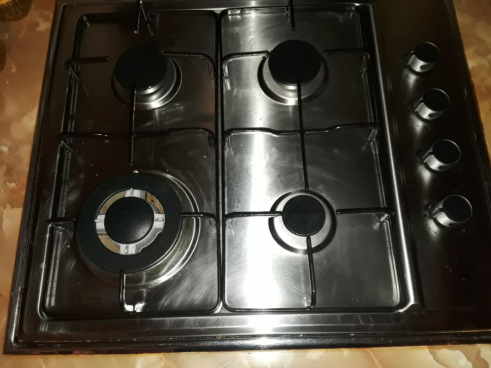 24″x20″ Built in Gas Cooktop 4 Burners Stainless Steel Stove with NG/LPG Conversion Kit Thermocouple Protection and Easy to Clean (20Wx24L) customer photo 1