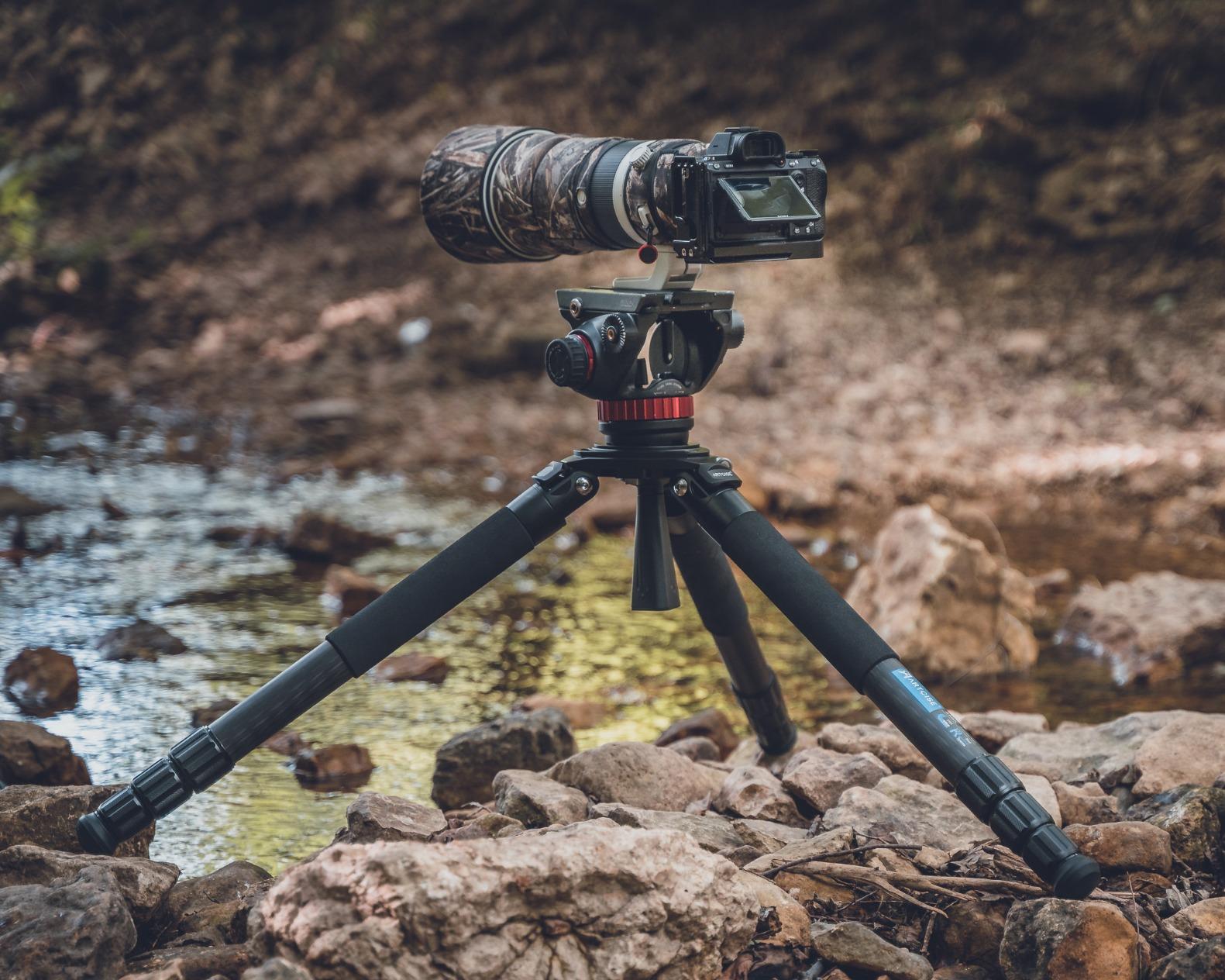 Carbon Fiber Tripod Heavy Duty Bowl Tripod ARTCISE AS90C Ultra Stable Carbon Stand with 75mm Bowl and Adapter 10 Layers Carbon Fiber 40mm Leg Tube Max Load 88 Lbs/40kg customer photo 2