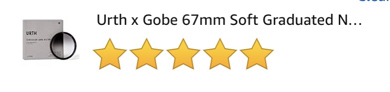 Urth 82mm Soft Graduated ND8 Lens Filter (Plus) customer photo 1