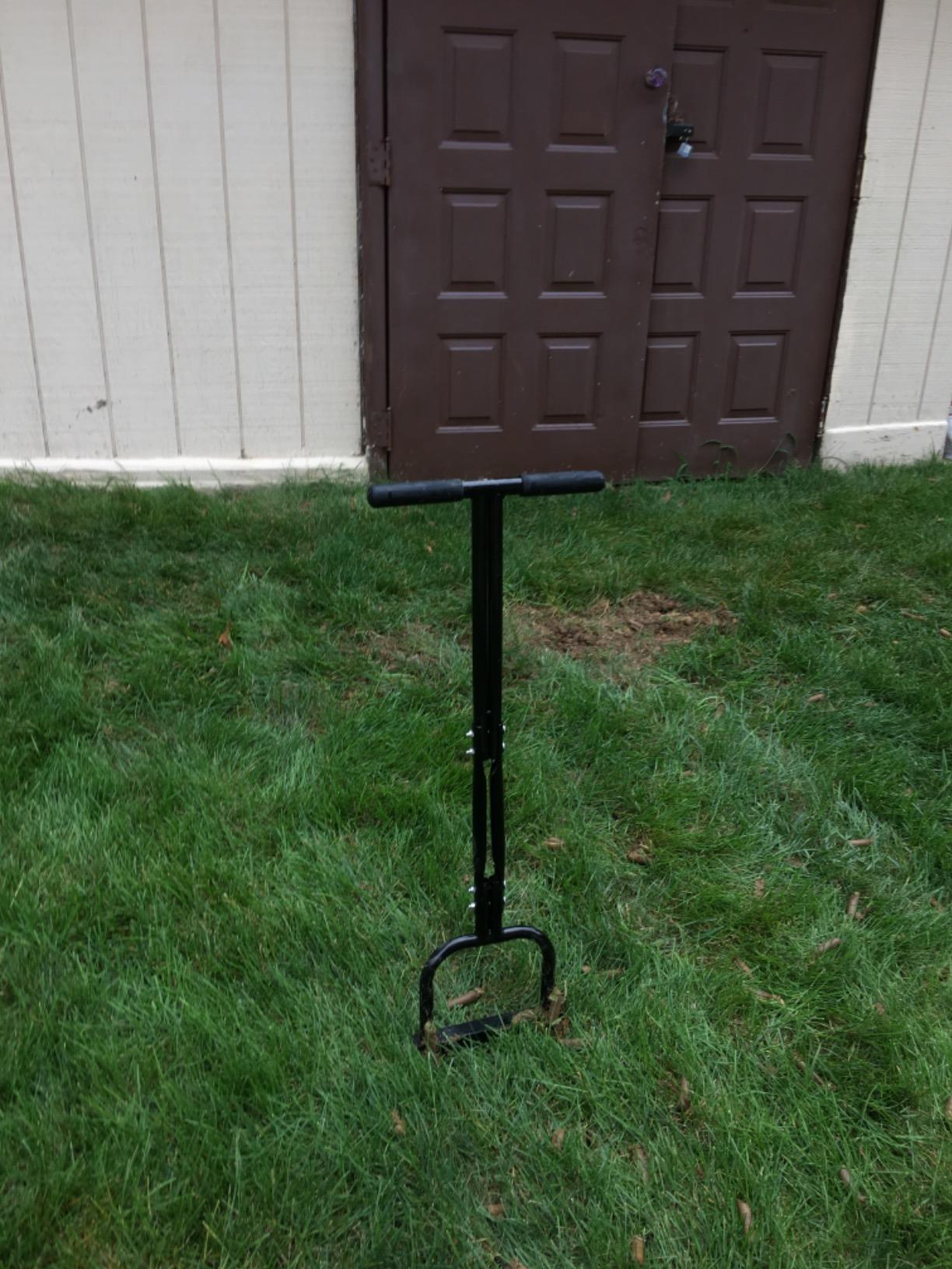 Gardzen Plug Aeration, Hand Hollow Tine Lawn Aerator, Heavy Duty Aerator for Compacted Soils and Lawns, 35