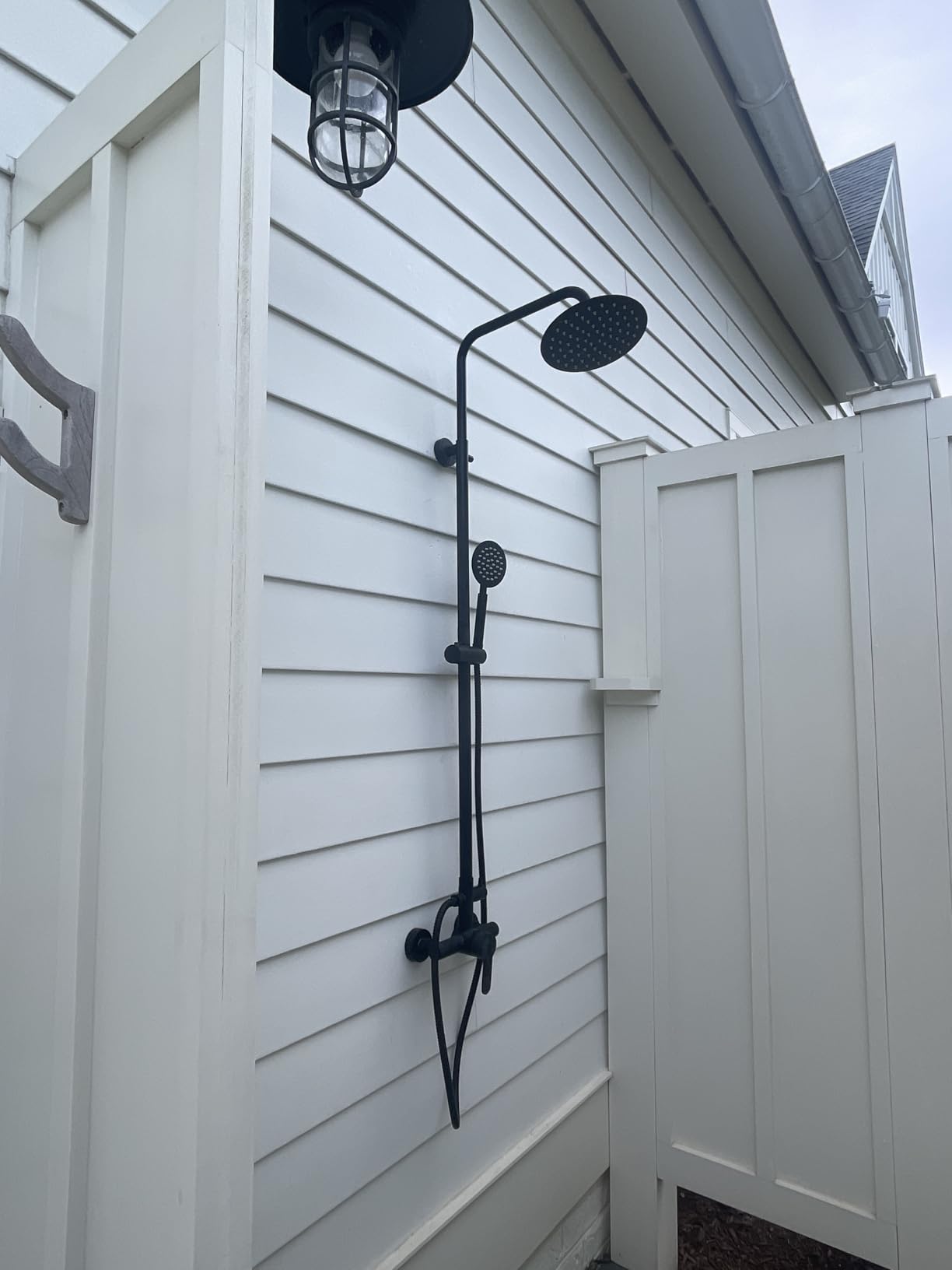 Aolemi Outdoor Shower Kit SUS304 with Round Handheld Matte Black customer photo 2