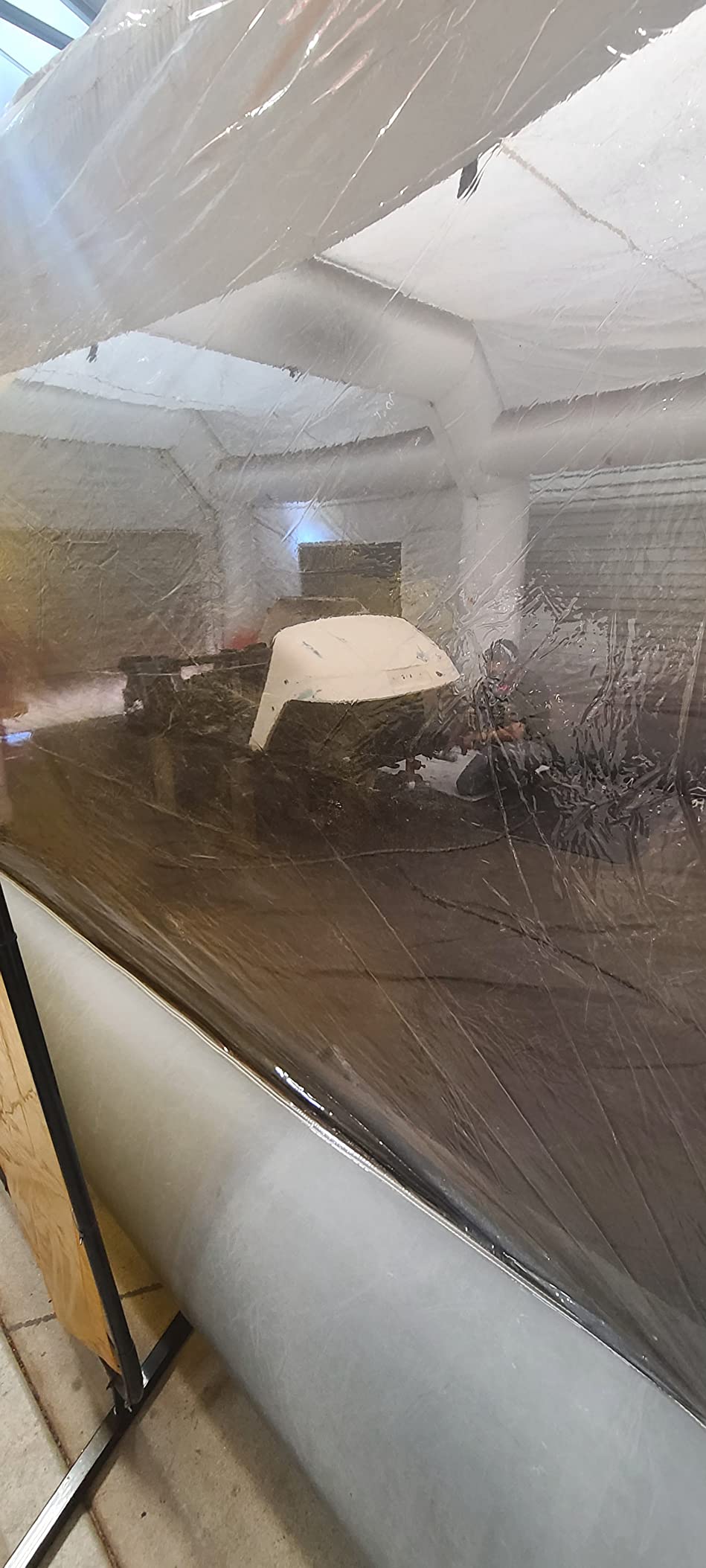 GORILLASPRO Portable Inflatable Panit Booth 30x16x11Ft,Inflatable Spray Booth with 2 Blowers (950W+950W),Upgrade Air Filter System Environment Friendly,More Durable Portable Spray Painting Tent Booth customer photo 2