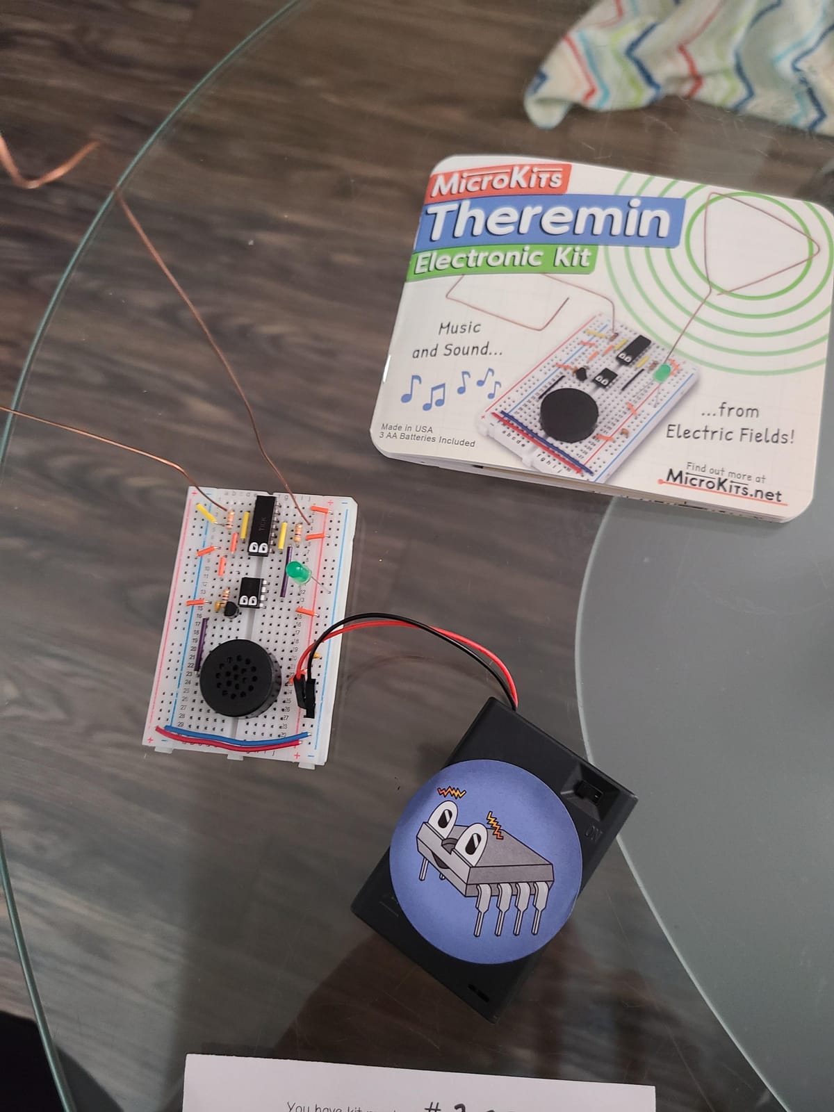 MicroKits Theremin Electronics Kit: Make Your Own Electric Field Instrument customer photo 2