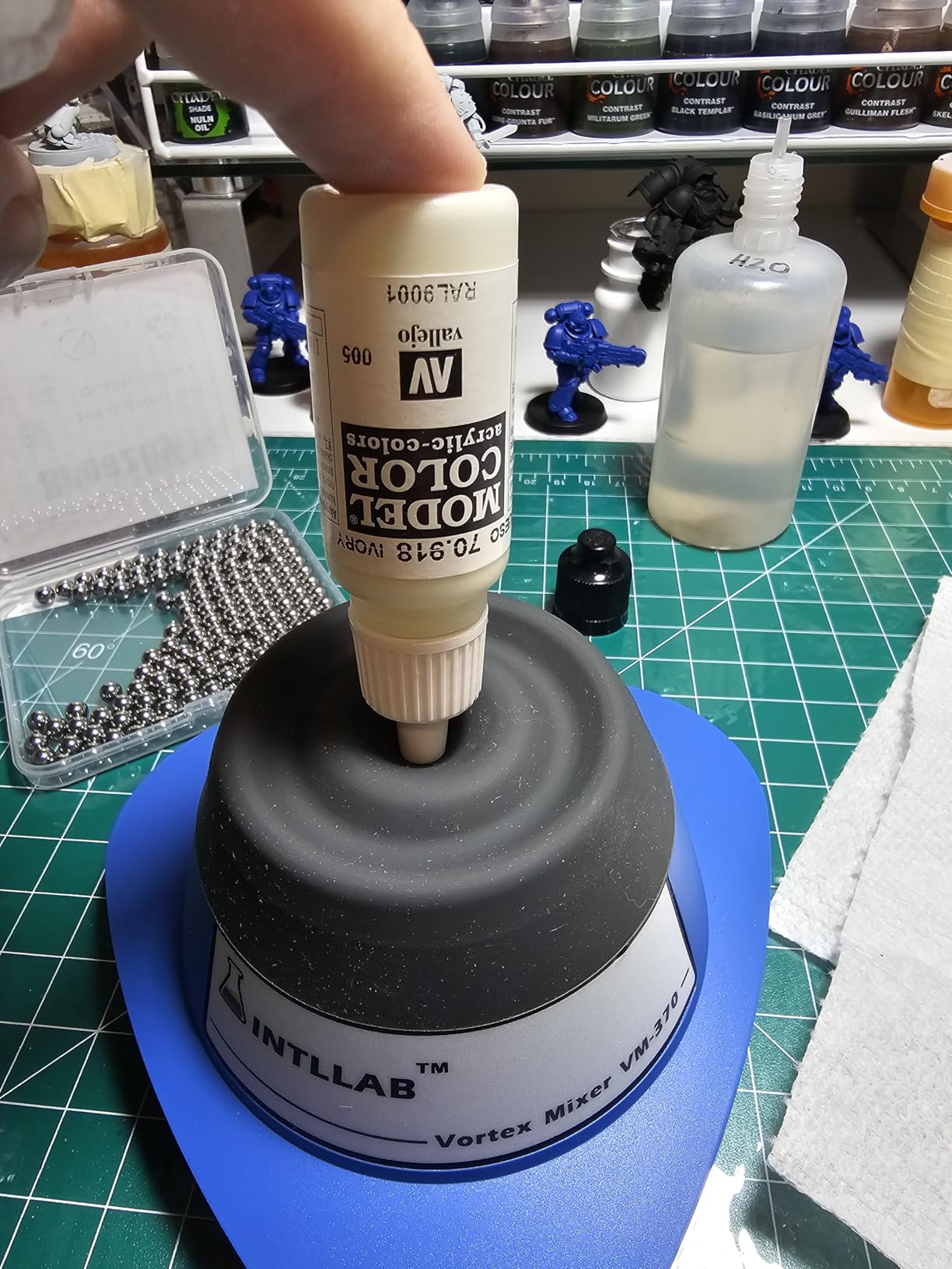 INTLLAB Lab Vortex Mixer, Touch Function Lab Vortexer, Gel Polish, Eyelash Adhesives, Acylic Paints, Test Tubes and Centrifuge Tubes customer photo 1