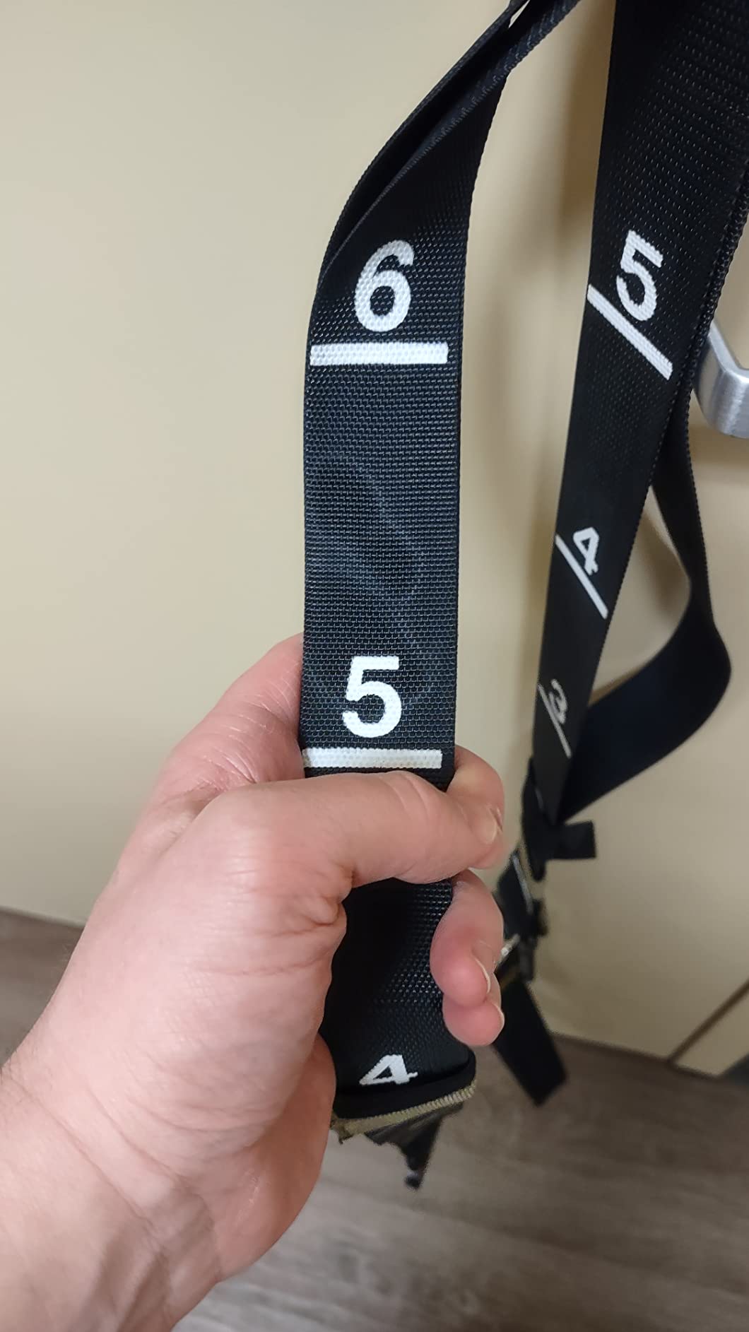 Suspension Trainer, Bodyweight Training Straps for Full Body Workouts at Home, Includes Door Anchor, Extension Arms and Advanced Foot Straps. Green customer photo 1