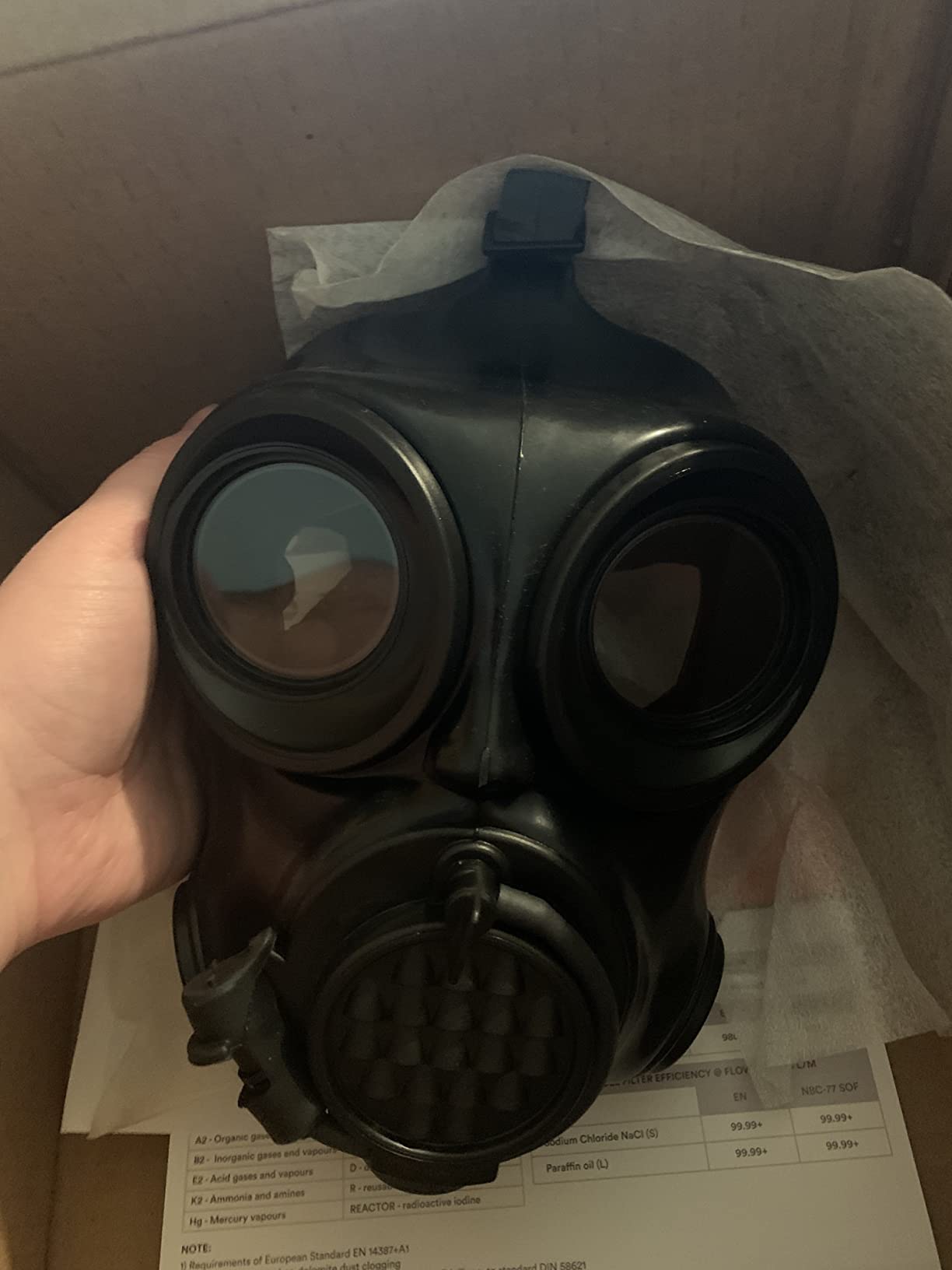 MIRA SAFETY M Certified CBRN Full Face Gas Mask Reusable Respirator Professional Grade (CM-6M Mask WITH Drinking System), 2 Piece Set customer photo 2