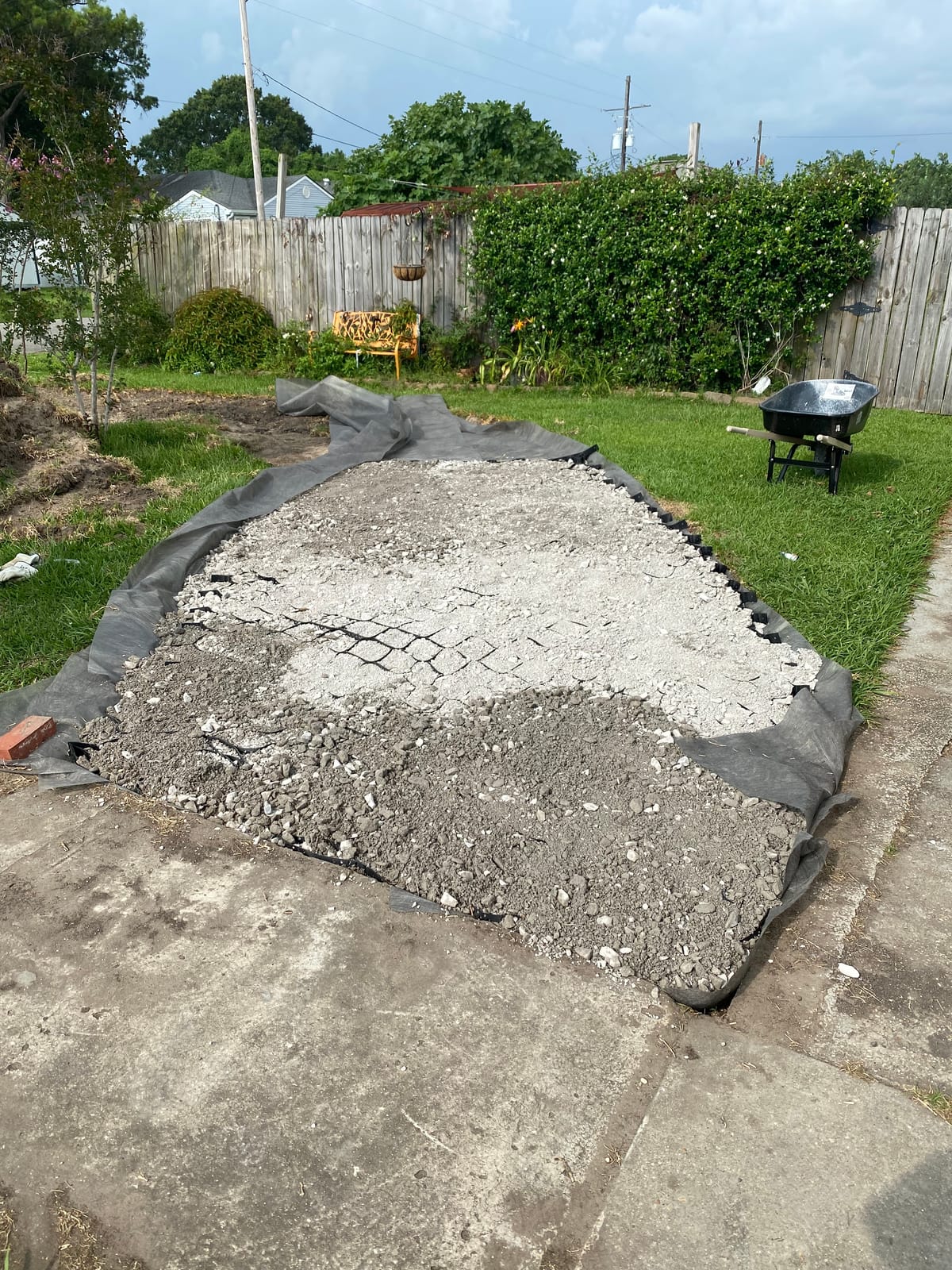 Happybuy Geo Grid Ground Grid 9x17 ft, Geo Cell Grid 4 Inch Thick, Gravel Grid HDPE Material, Ground Stabilization Grid 1885 LBS Per Sq, Tensile Strength Gravel Ground Grid for Slope Driveways, Garden customer photo 2
