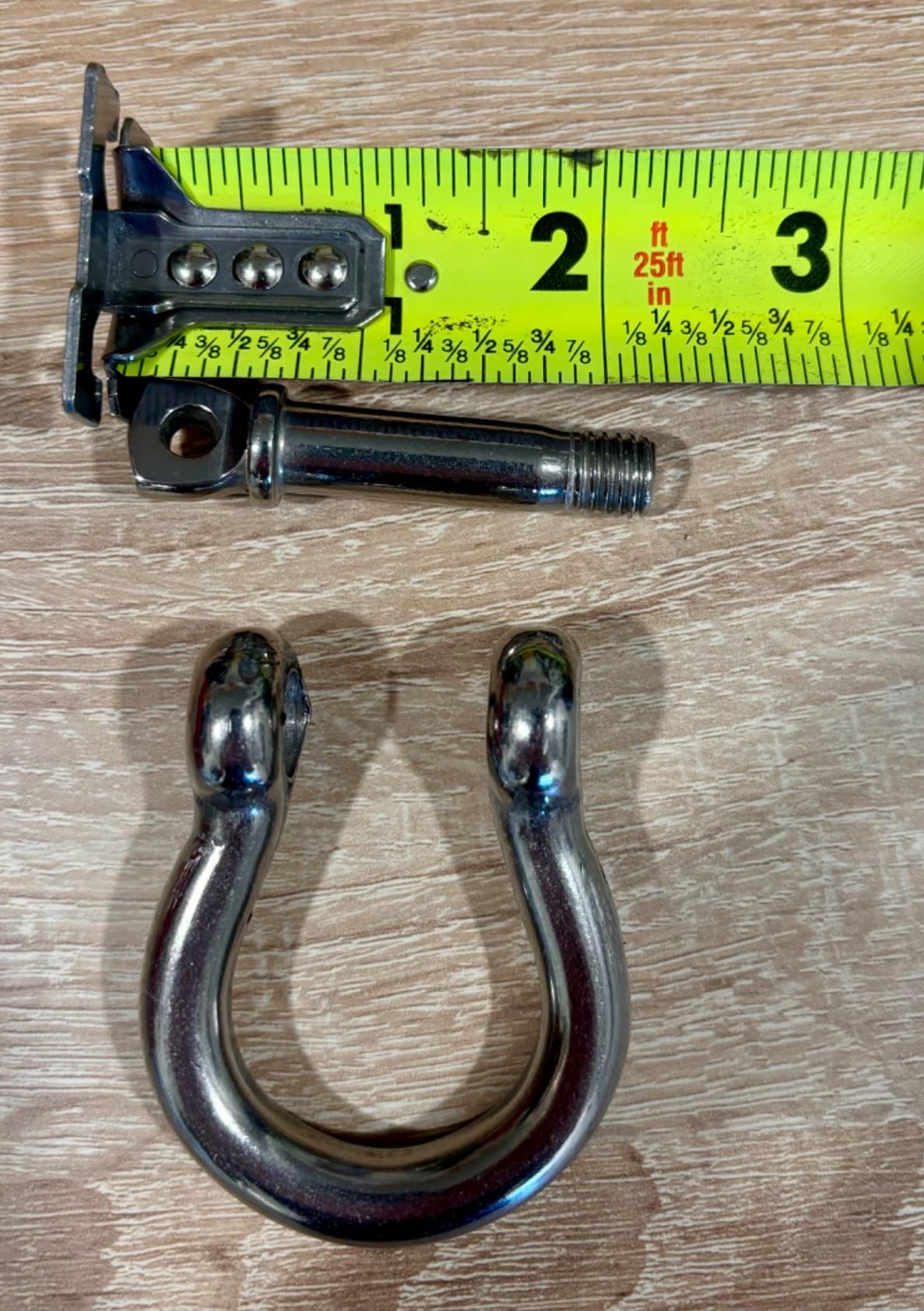 4 Pcs 5/16 Inch 304 Stainless Steel D Ring Screw Pin Shackles 8 mm customer photo 2