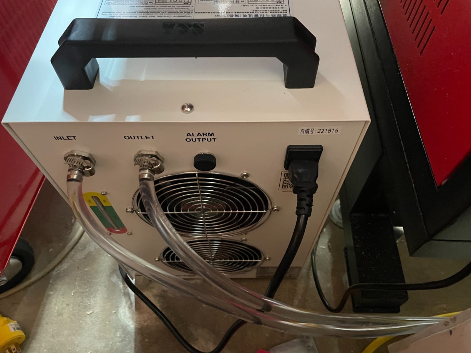 Cloudray Water Chiller CW-5200DH 6L 0.81HP 3.43gpm, Water Cooler for for Tube Cooling, Compatible with 60W-150W, CO2 Laser Engraving & Cutting Machines customer photo 1