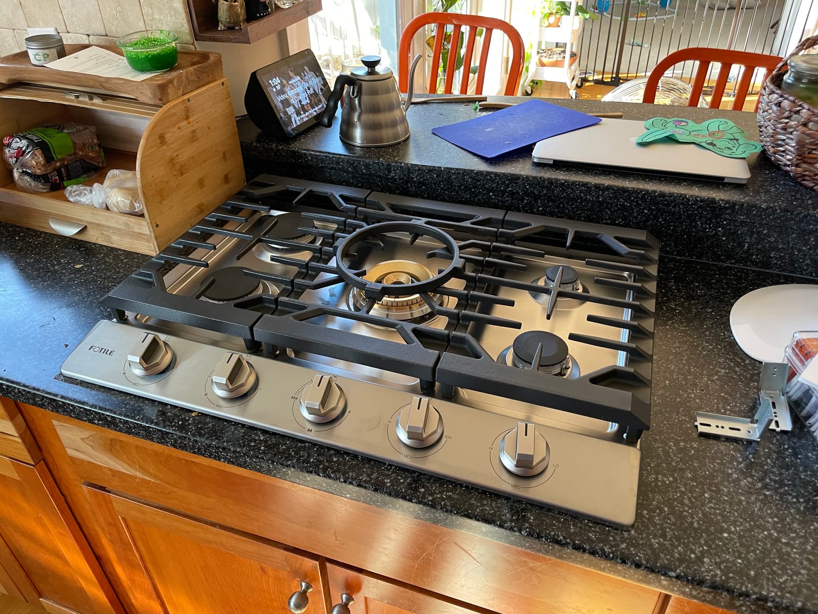 FOTILE GLS30501 30” Stainless Steel 5-Burner Gas Cooktop, Tri-Ring 22,000 BTUs Center Burner with Flame Failure Protection Removable Grates and Installation/LP Kit customer photo 1