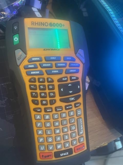 DYMO® Rhino™ 6000 Industrial Label Maker, Computer Connected Label Maker with Hard Carry Case, 1 Vinyl Tape Cassette, 1 Flexible Nylon Tape Cassette and Rechargeable Lithium Ion Battery customer photo 2