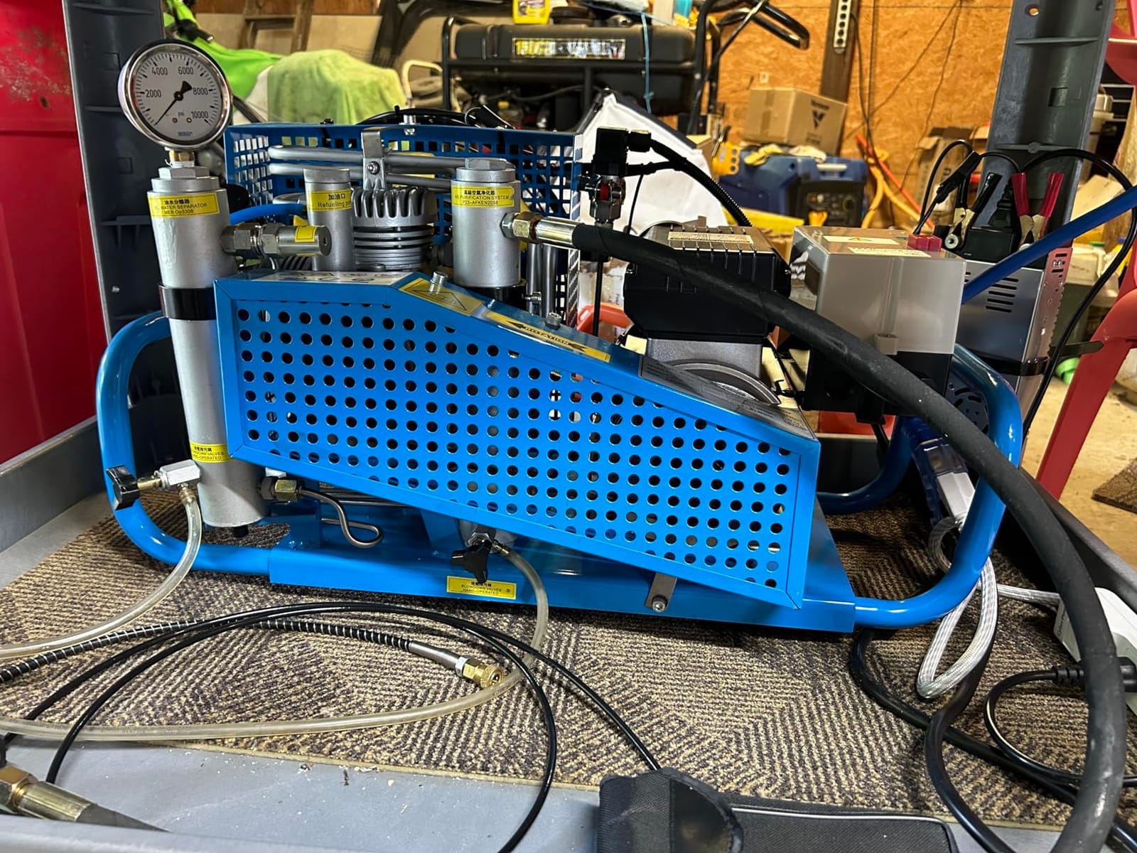 TUXING 4500Psi PCP Air Compressor 3.5CFM100L/min Scuba Diving Compressor customer photo 1