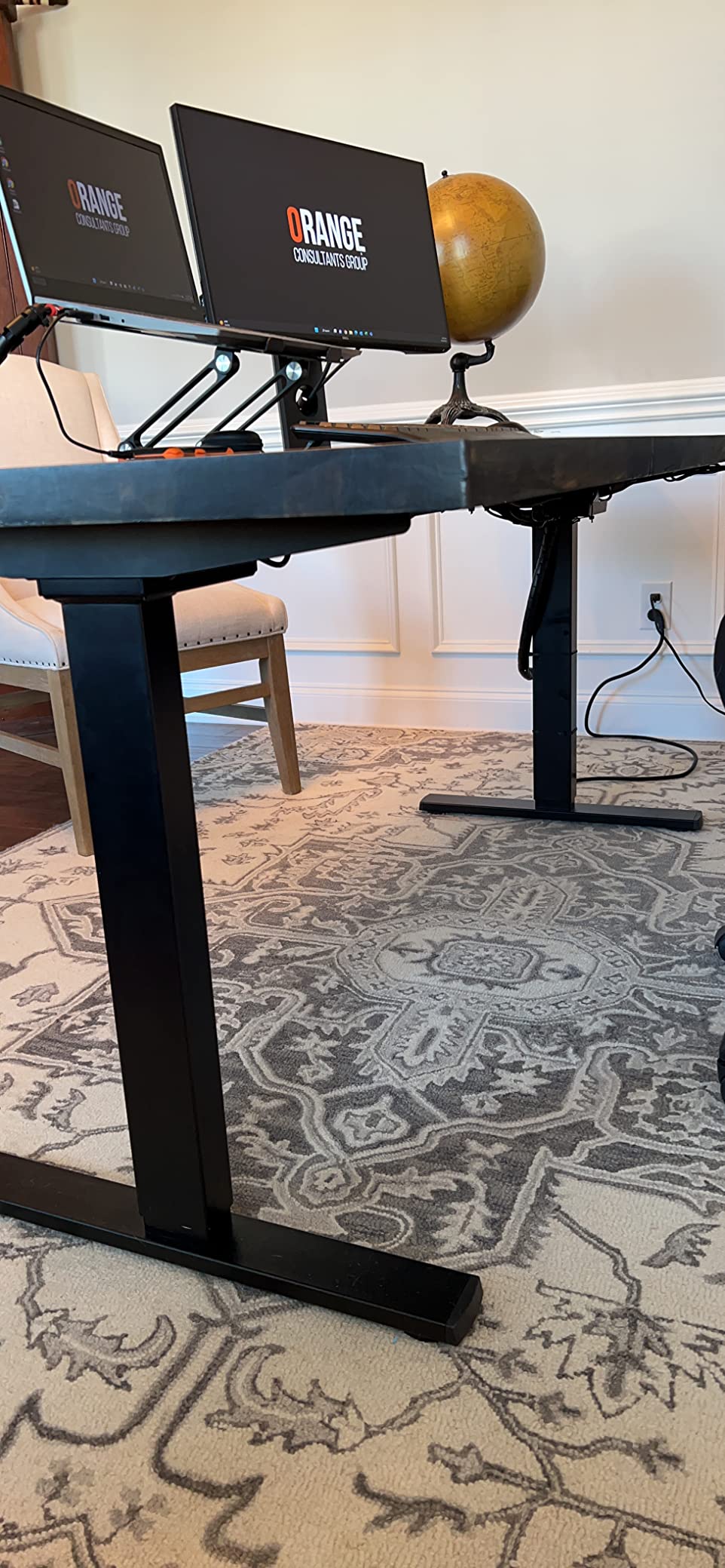 VIVO Black Dual Motor Electric Standing Desk Frame, DESK-E-200B customer photo 2