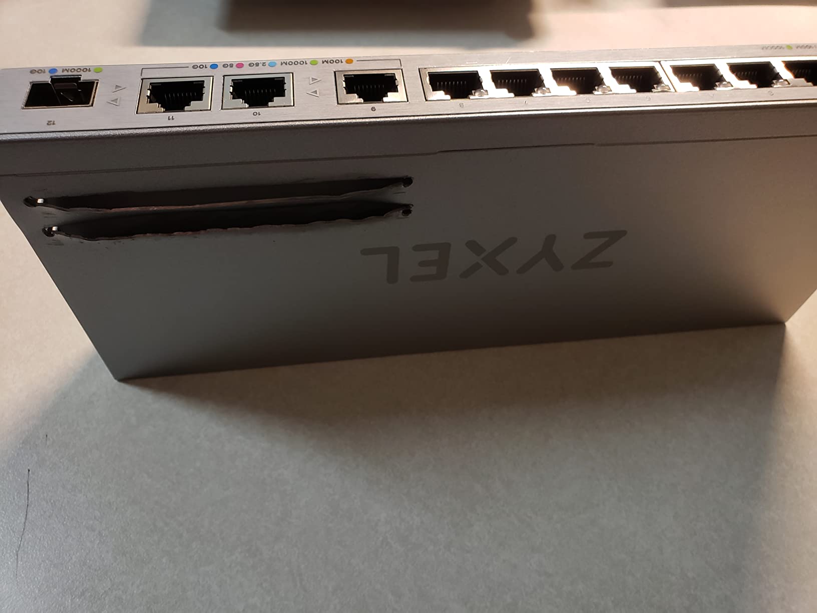 Zyxel 12 Port Network Ethernet Switch | Web-Managed | 10G | XGS1250-12 | 8x GbE + 3x 10G + 1x 10G Fiber SFP+ Ports customer photo 2