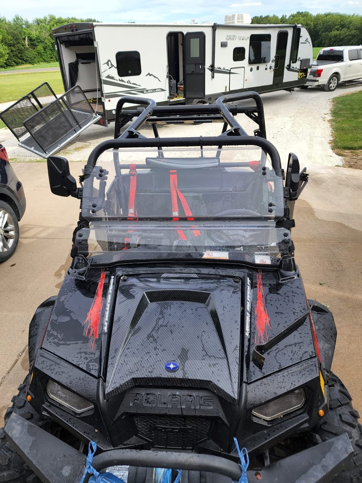 SuperATV Dark Tinted Roof for Polaris RZR Models (See Fitment) | UTV Roof Increases Visibility | 1/4