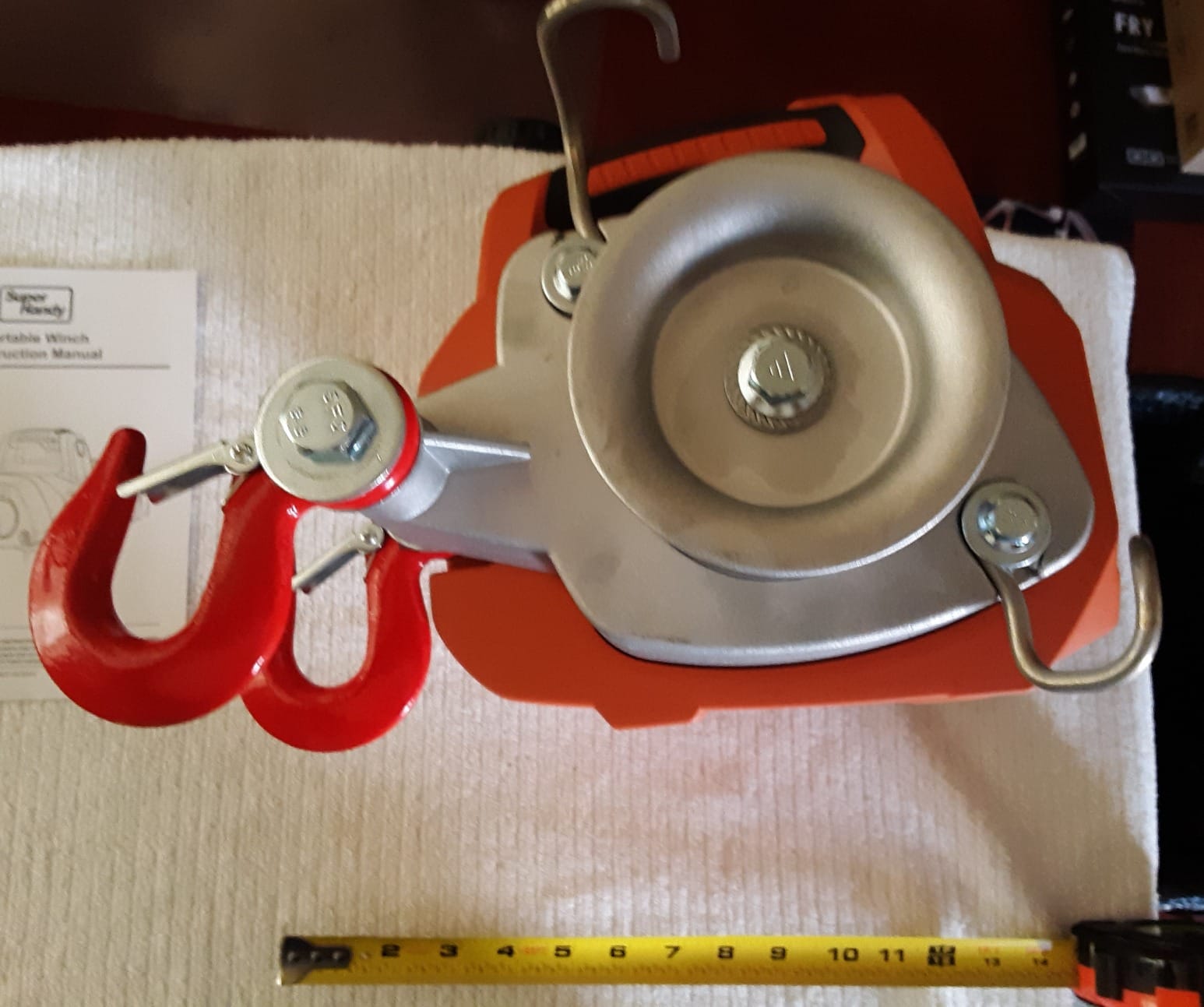 SuperHandy Portable Capstan Winch, Portable Rope Winch, 2000 lb Pull customer photo 1