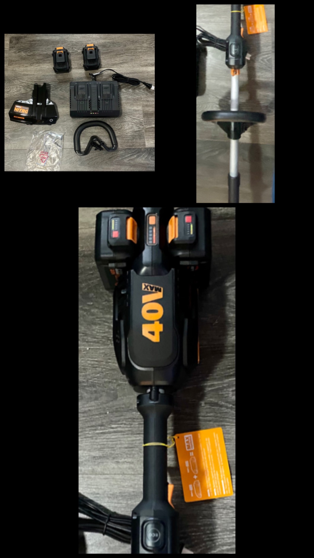 Worx Cordless String Trimmer, 40V 15