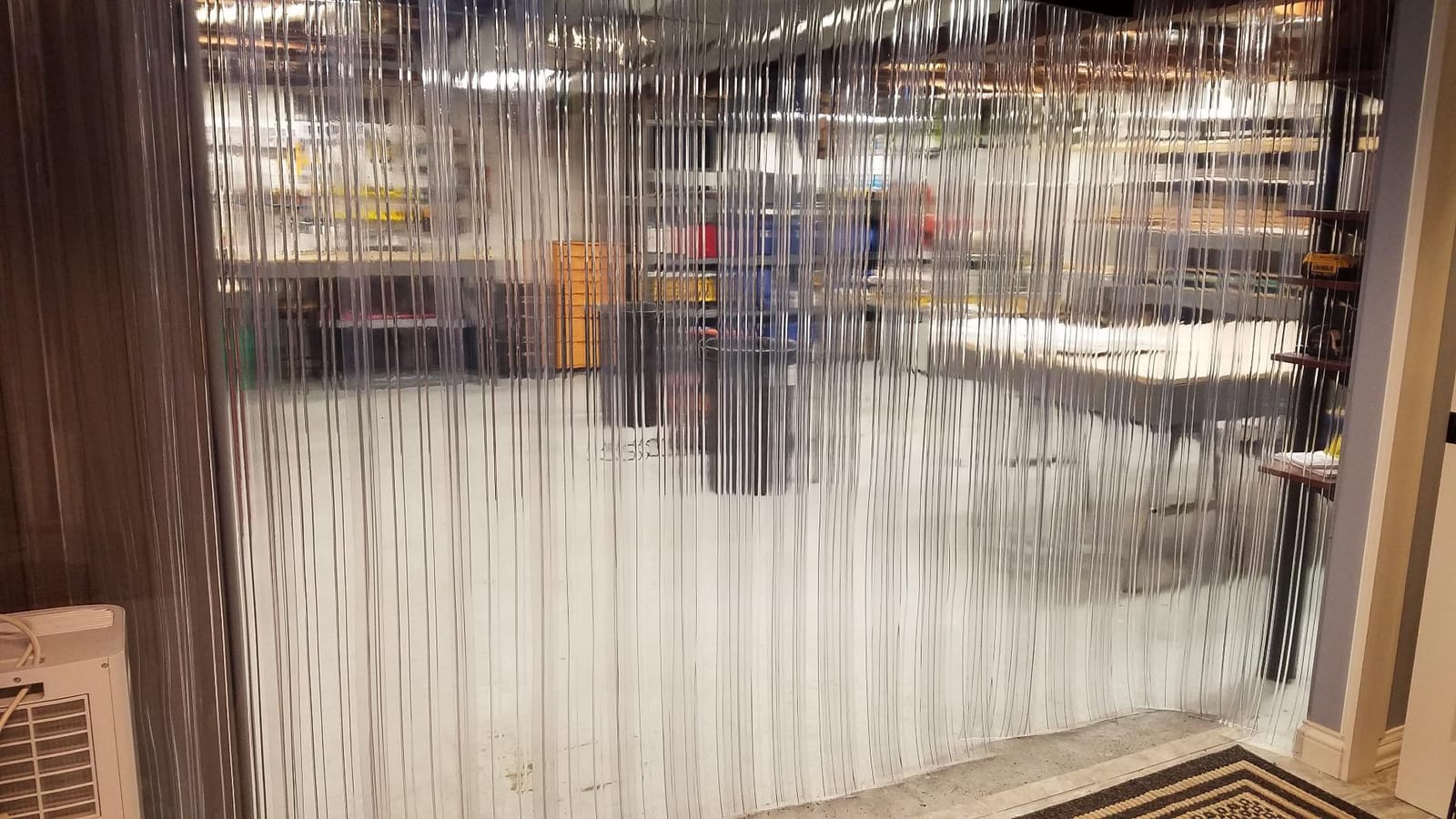 RESILIA Vinyl Replacement Strip Curtain for Walk in Freezers, Coolers, & Warehouse Doors - Industrial Grade Thermal Insulating Plastic Curtains, Single 8” x 8’ PVC Strip, Clear, Made in the USA customer photo 1