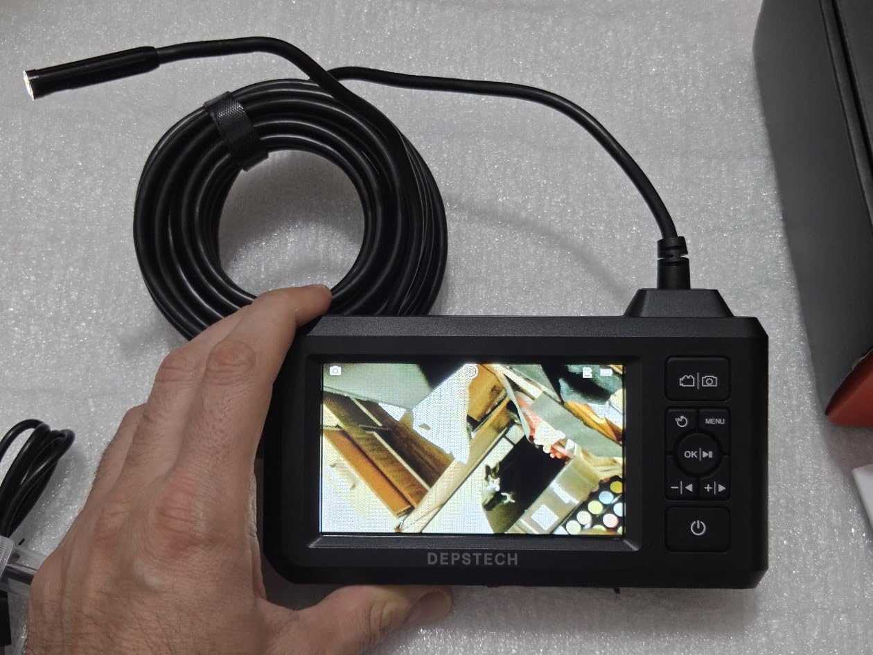 DEPSTECH Endoscope Camera with Light, Dual Lens Inspection Borescope 16.5FT customer photo 1