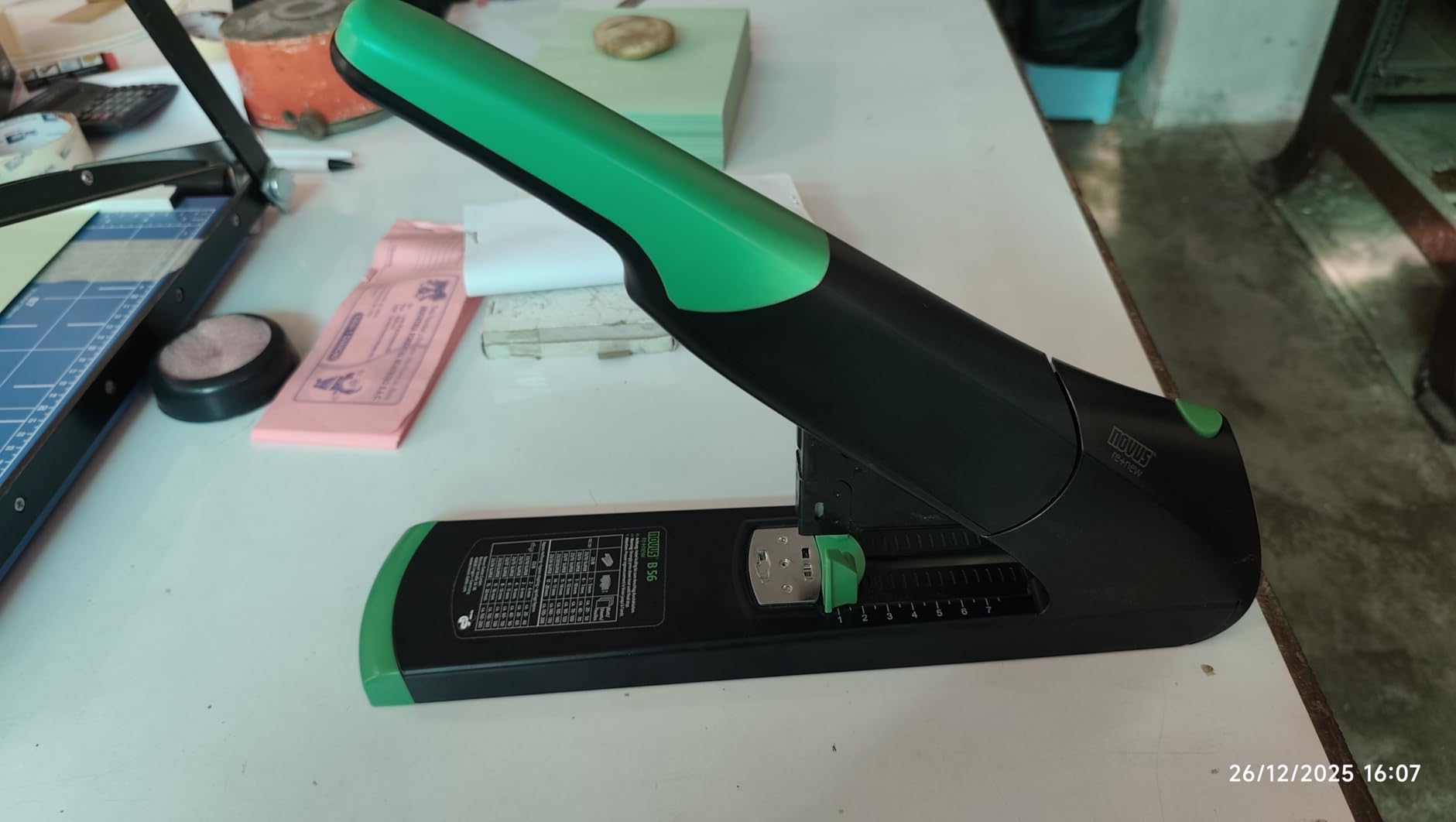 Novus B56 XL Heavy Duty Long Arm Stapler, 20-170 Sheet Capacity, 9.75