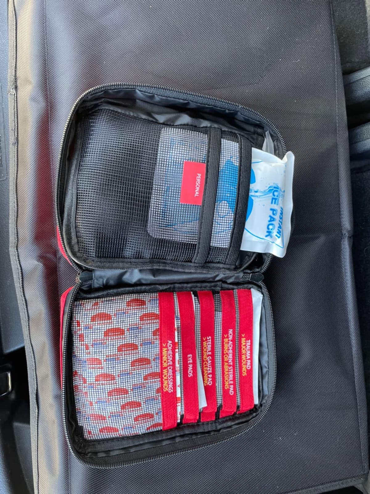 First Aid Kit, Professional Trauma First Aid Kit with Labelled Compartments Molle System for Car, Hiking, Backpacking, Camping, Traveling, and Cycling customer photo 1