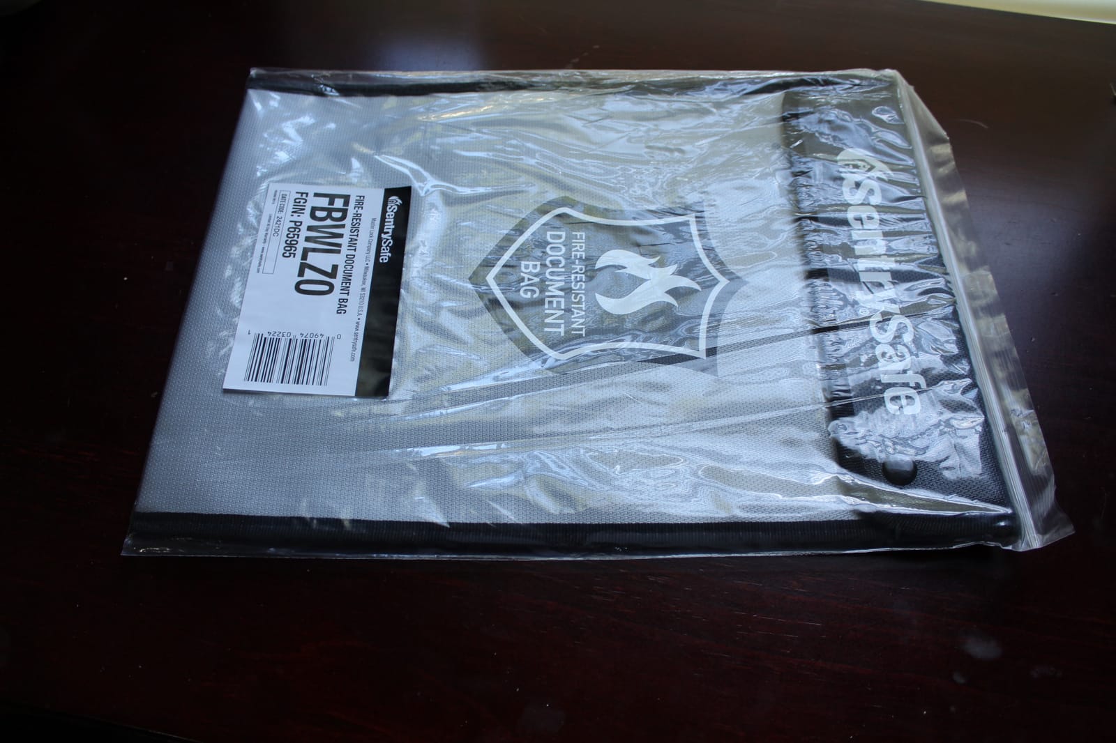 SentrySafe Fire and Water Resistant Portable Bag with Zipper for Money or Document Storage, FBWLZ0SSC customer photo 2