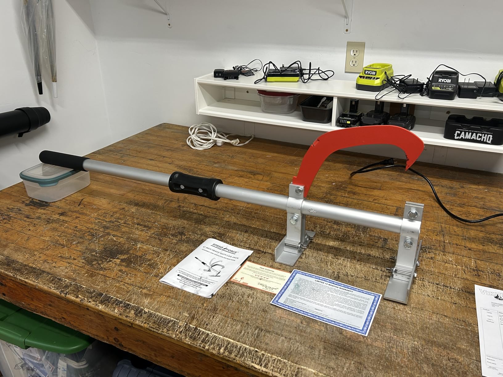 SPEED FORCE 47 Inch TimberJack Forestry/Logging/Log Jack/Chainsaw/Log Lifter/Cant Hook/Timber Jack, Full Aluminum Construction, Strong & Sturdy customer photo 1