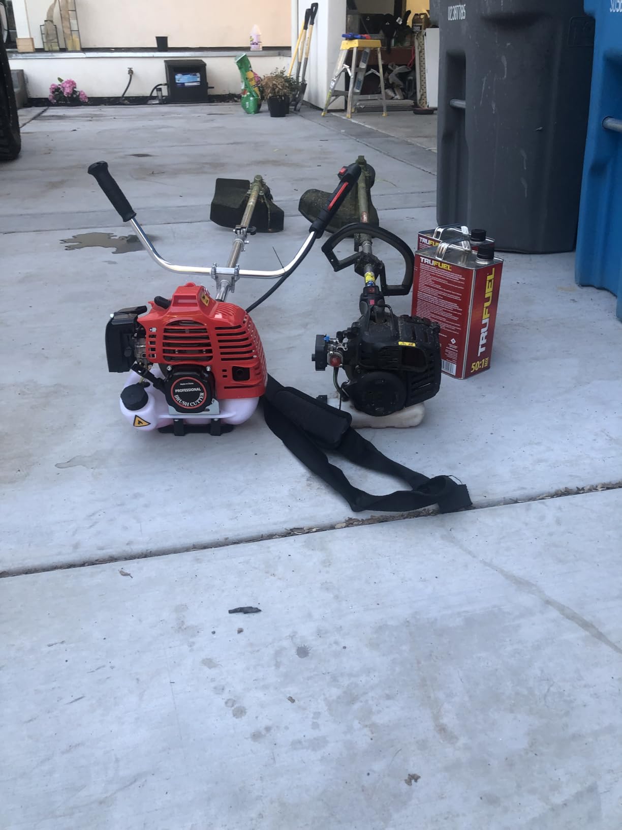 Weed Eater String Trimmer, 58cc Cordless Grass Gas Powered Weed Wacker 4-in-1 Straight Shaft String Trimmer Brush Cutter with 4 Detachable Head customer photo 1