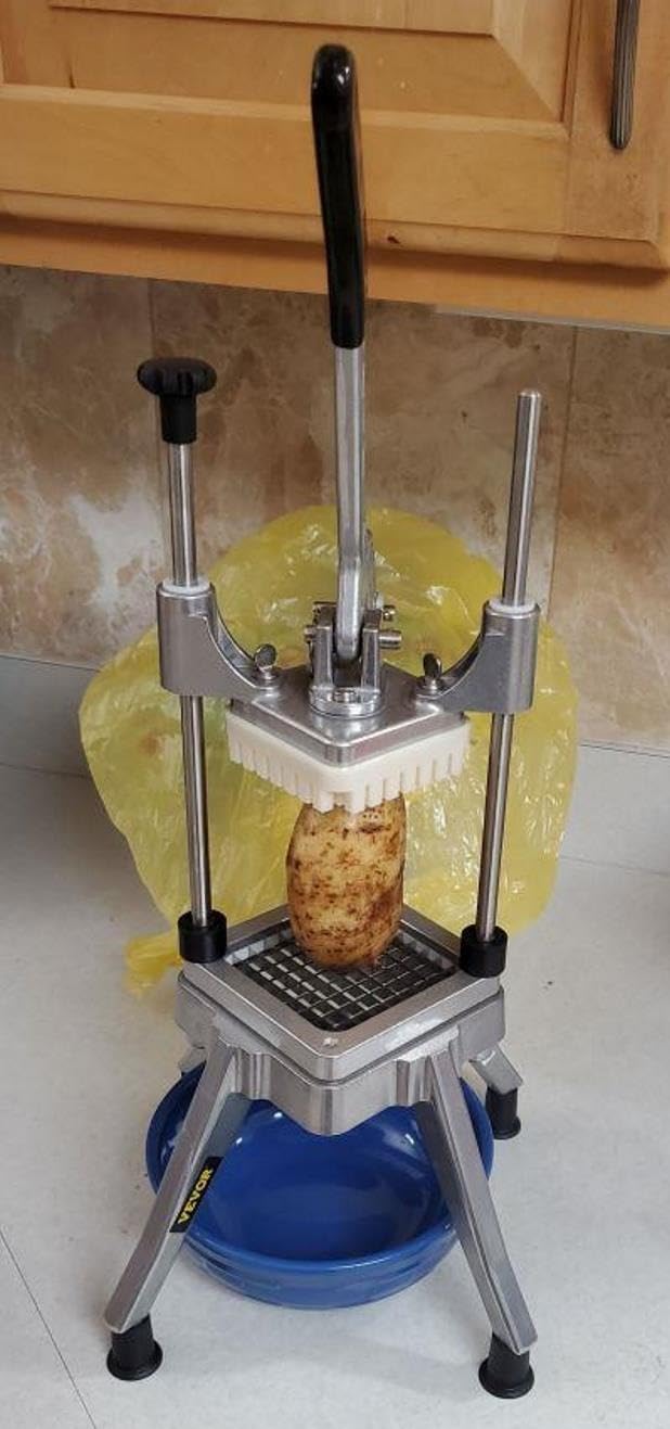VEVOR Commercial French Fry Cutter, 4 Blades Lever Vegetable Chopper customer photo 1