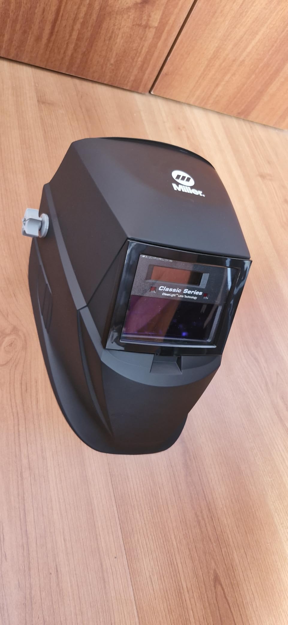 Miller Classic Series Welding Helmet, ClearLight, Shade 8-13, Black | For the value-minded welder; TIG/MIG; variable shade 8-13; HD optics; comfortable headgear customer photo 2