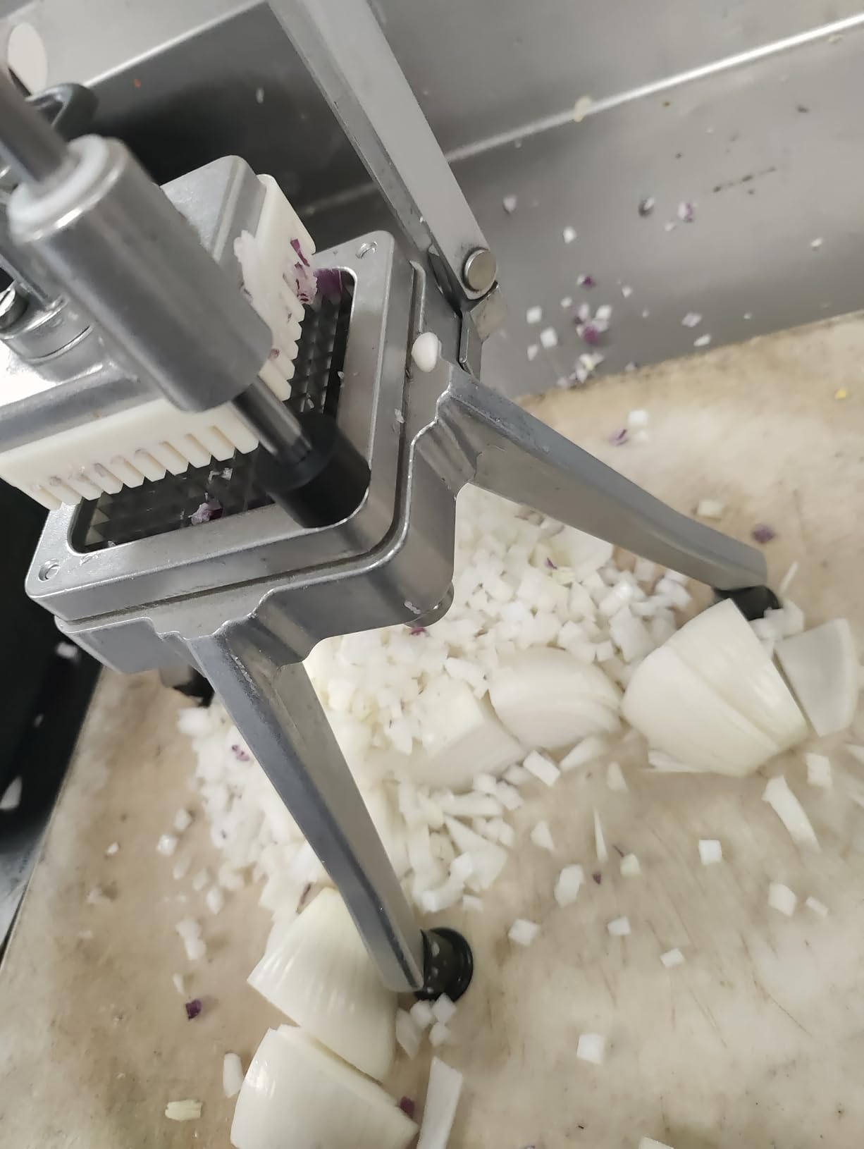 Commercial Vegetable Fruit Chopper W/6-Wedge Slicer&1/4″&3/8″&1/2