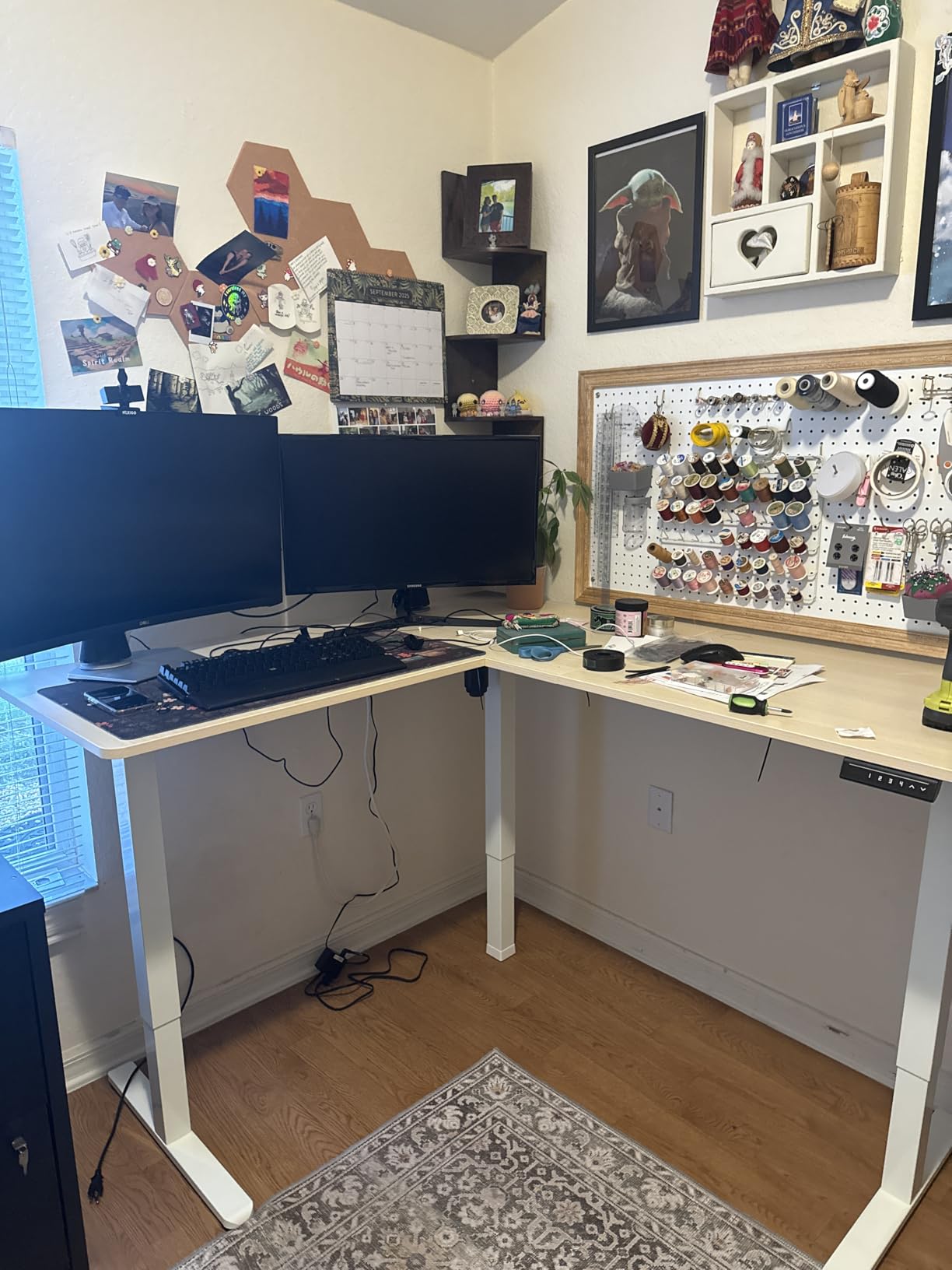 VIVO Black 63 x 55 in Corner Standing Desk, DESK-E3CTB customer photo 2