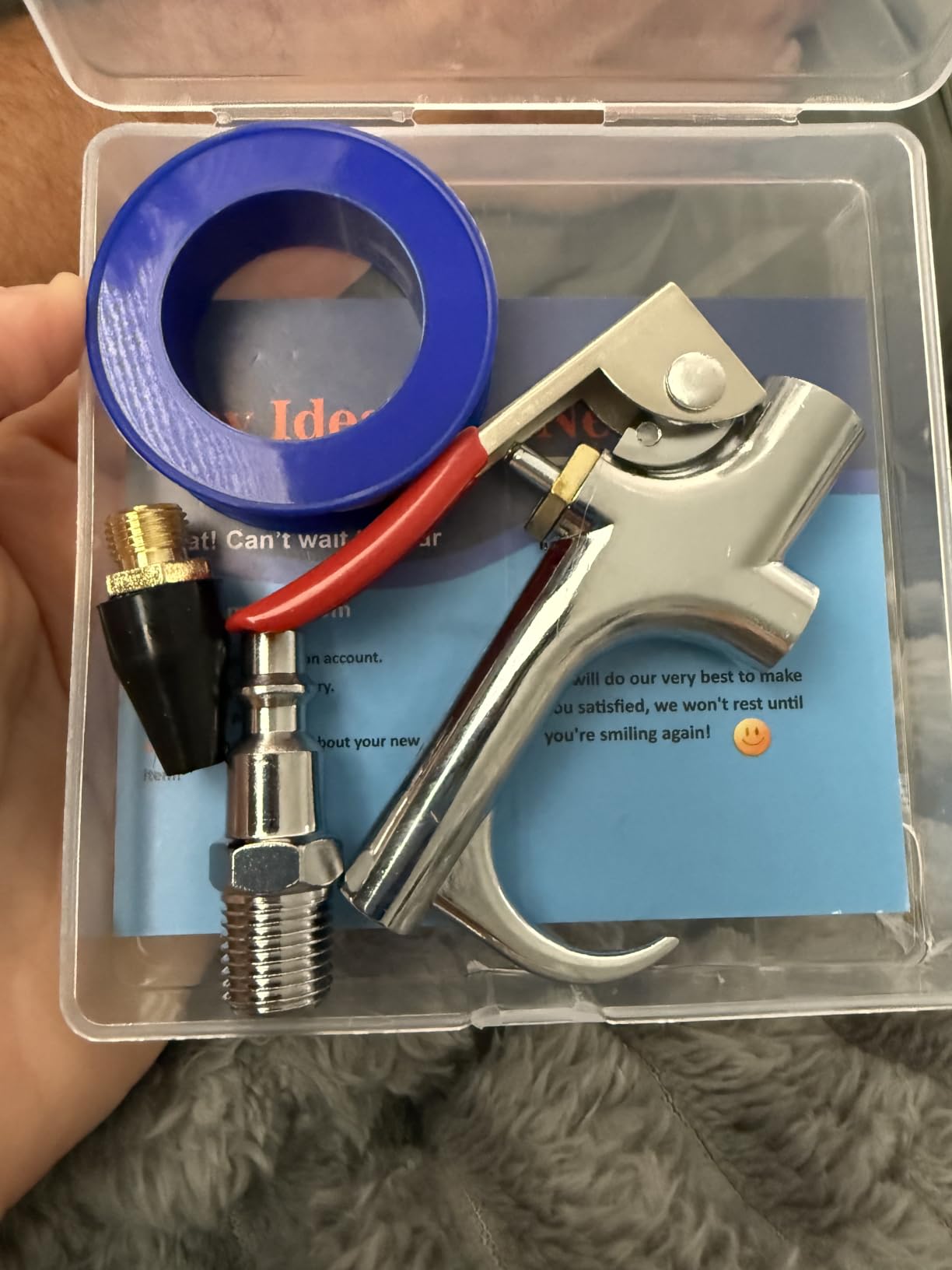 13 Pcs 2-Way Connection Air Nozzle Blow Gun Set, 1/4-Inch NPT Quick Fitting customer photo 2