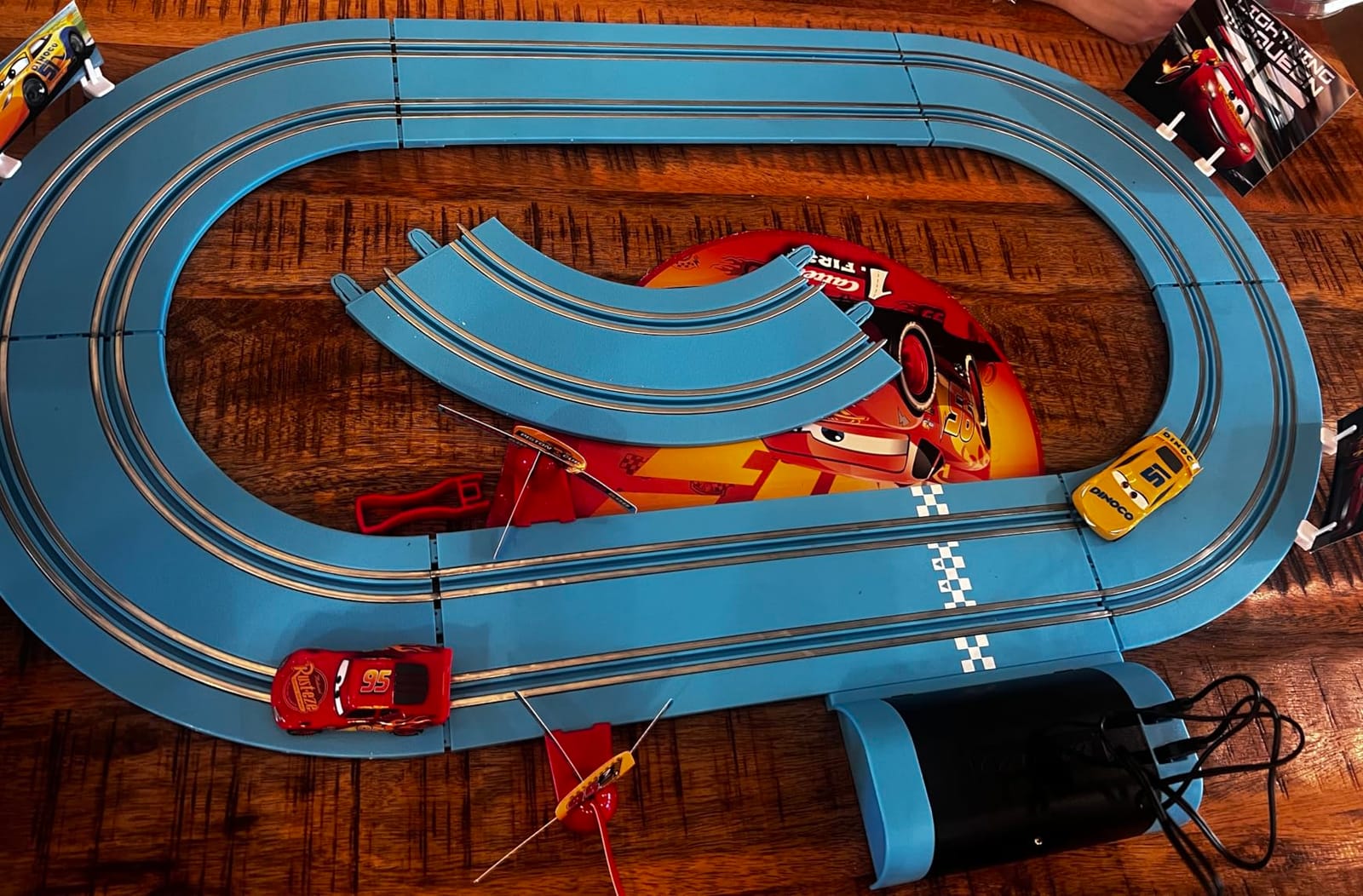 Carrera First Disney Cars Slot Car Race Track Set - Lightning McQueen | Battery-powered slot car track, Lightning McQueen toy for kids 3+, includes McQueen & Cruz, beginner-friendly, easy setup customer photo 1