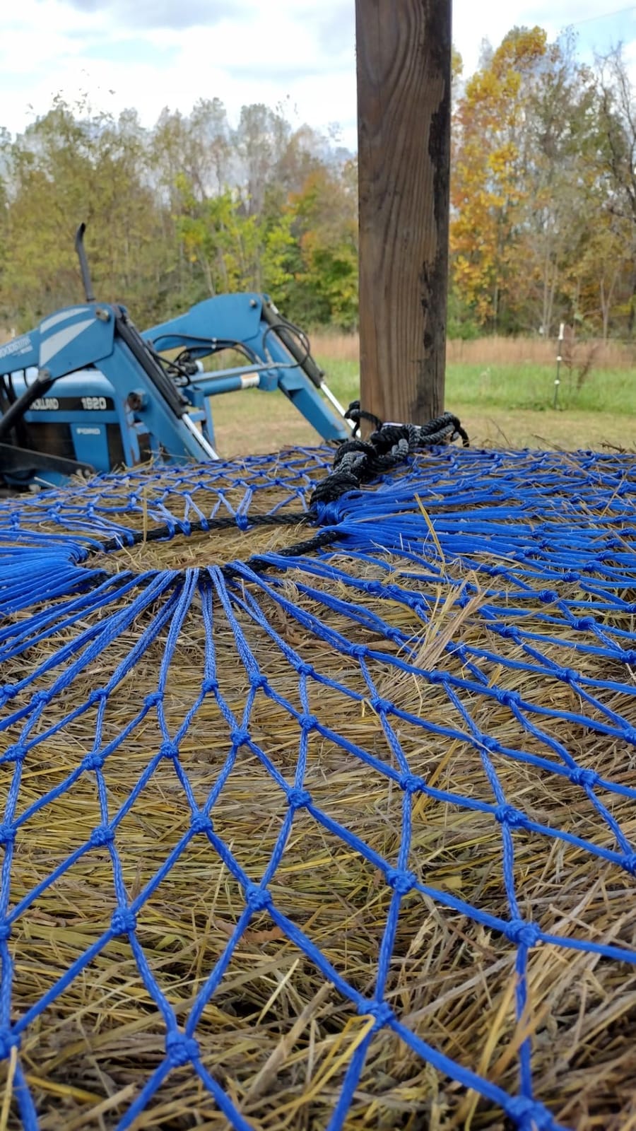 Round Bale Hay Net for Horses, Fits 4-ft Round Bales, 2