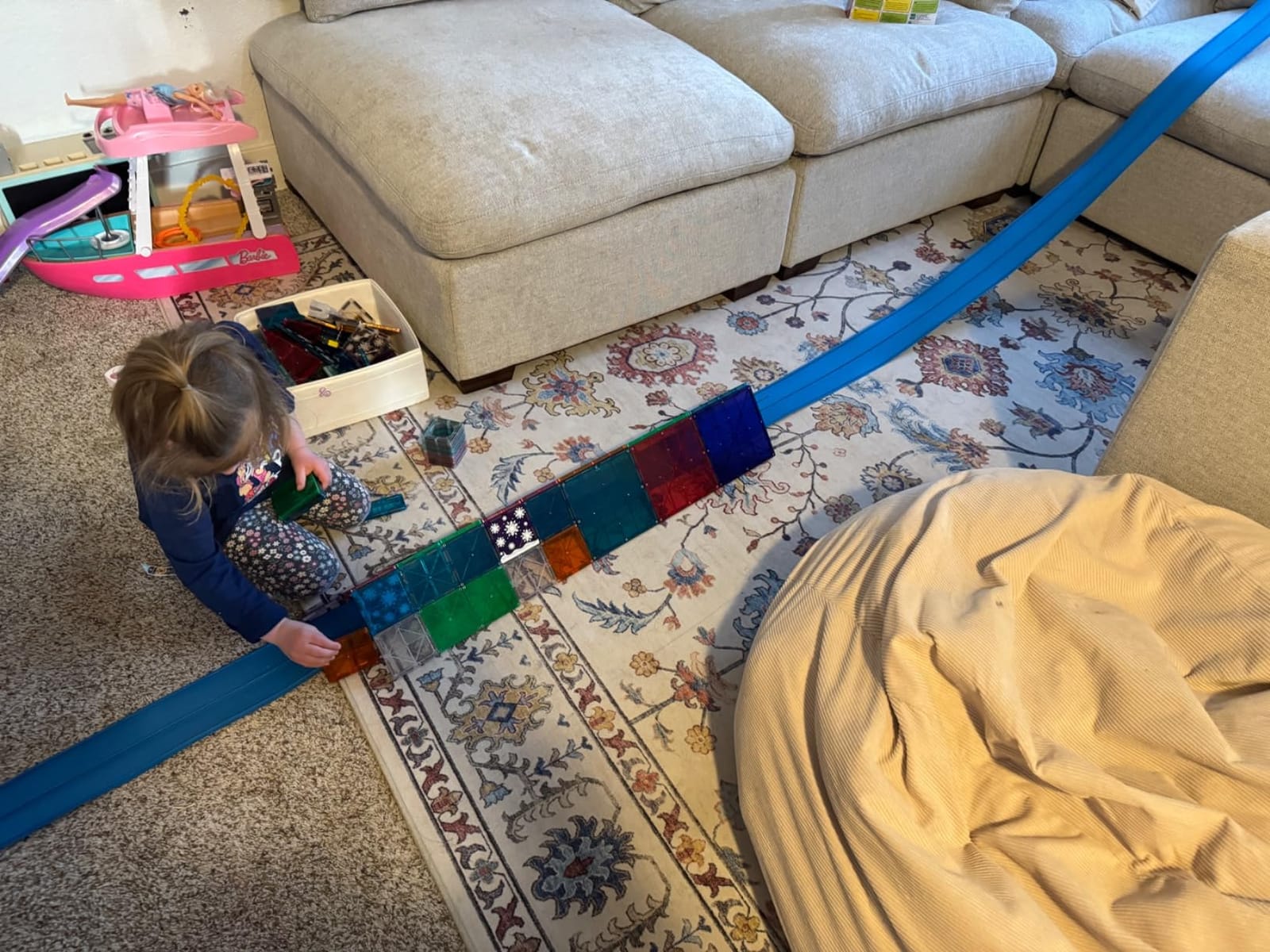 Blu Track® Classic 15-Foot Starter Set - Flexible 2-Lane Toy Race Track customer photo 1
