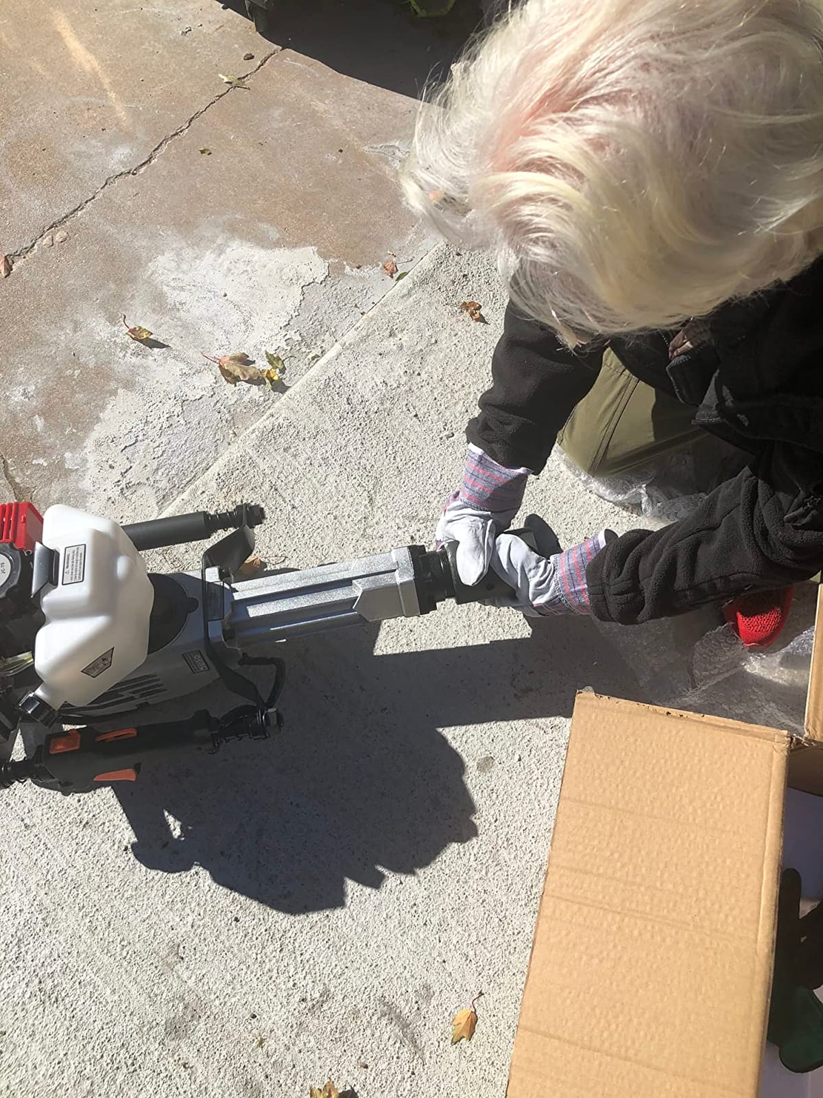 52cc Gas T Post Driver, 1900W 2 Stroke Fencing Tool with 2 Sleeves customer photo 1
