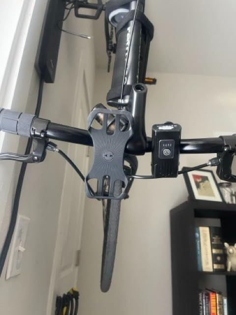 Detachable Bike Phone Holder, Universal Bicycle Motorcycle Cell Phone Mount, 360° Rotatable Adjustable Bike Phone Mount Compatible for 4