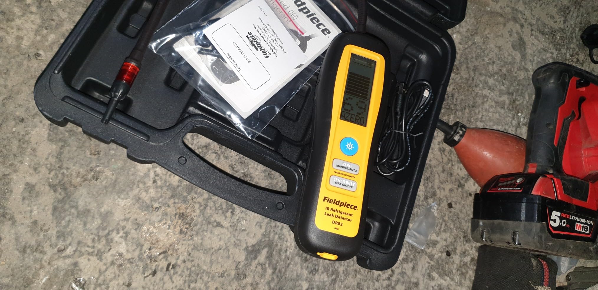 Fieldpiece - DR82 Infrared Refrigerant Leak Detector - Ultra-Sensitive Leak Sniffer with Large, Backlite LCD Screen - Lightweight HVAC Tool customer photo 2