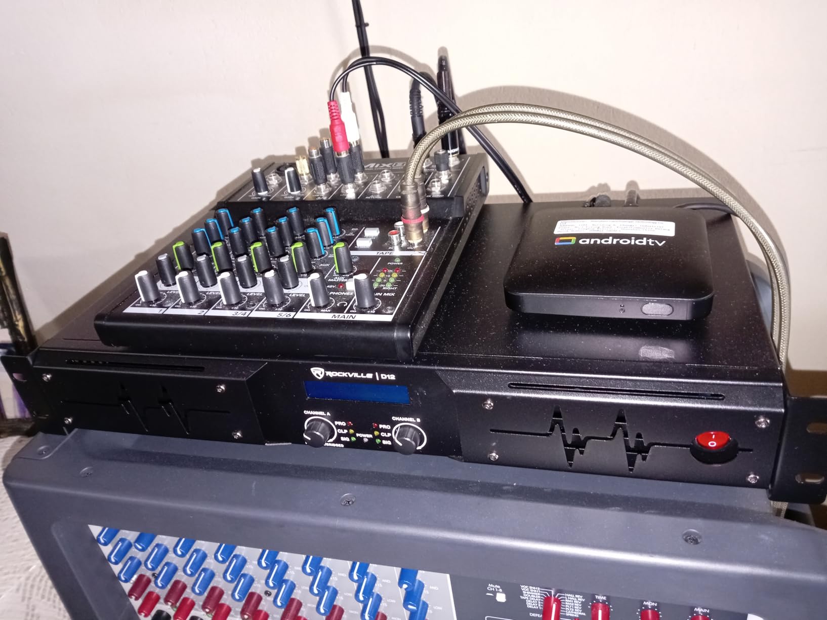 Rockville D12 2-Channel Class D Pro/DJ Rack Mount Power Amplifier | 5000W Peak / 1400W RMS, Stereo/Parallel/Bridge Modes, Crossover, Limiter, LCD, XLR/1/4