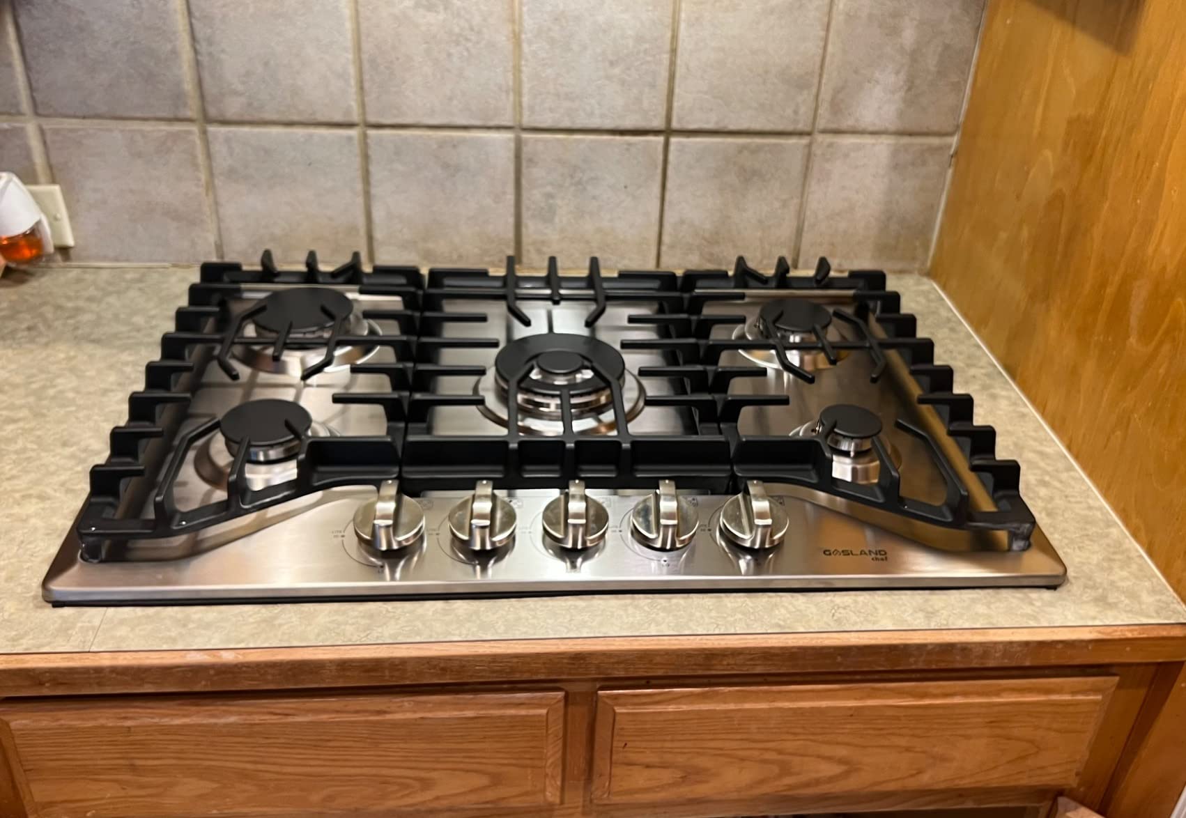 GASLAND Gas Cooktop 30 Inch, PRO GH3305SF 5 Burner Propane Stovetop with Reversible Cast Iron Grill/Griddle, Gas Countertop Plug-in, NG/LPG Convertible Cooktops, Stainless Steel customer photo 2