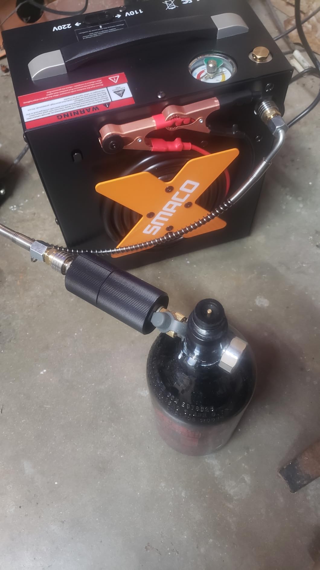 SMACO PCP Air Compressor 4500Psi, Auto-Stop, Quick-Fill, Oil-Free customer photo 1