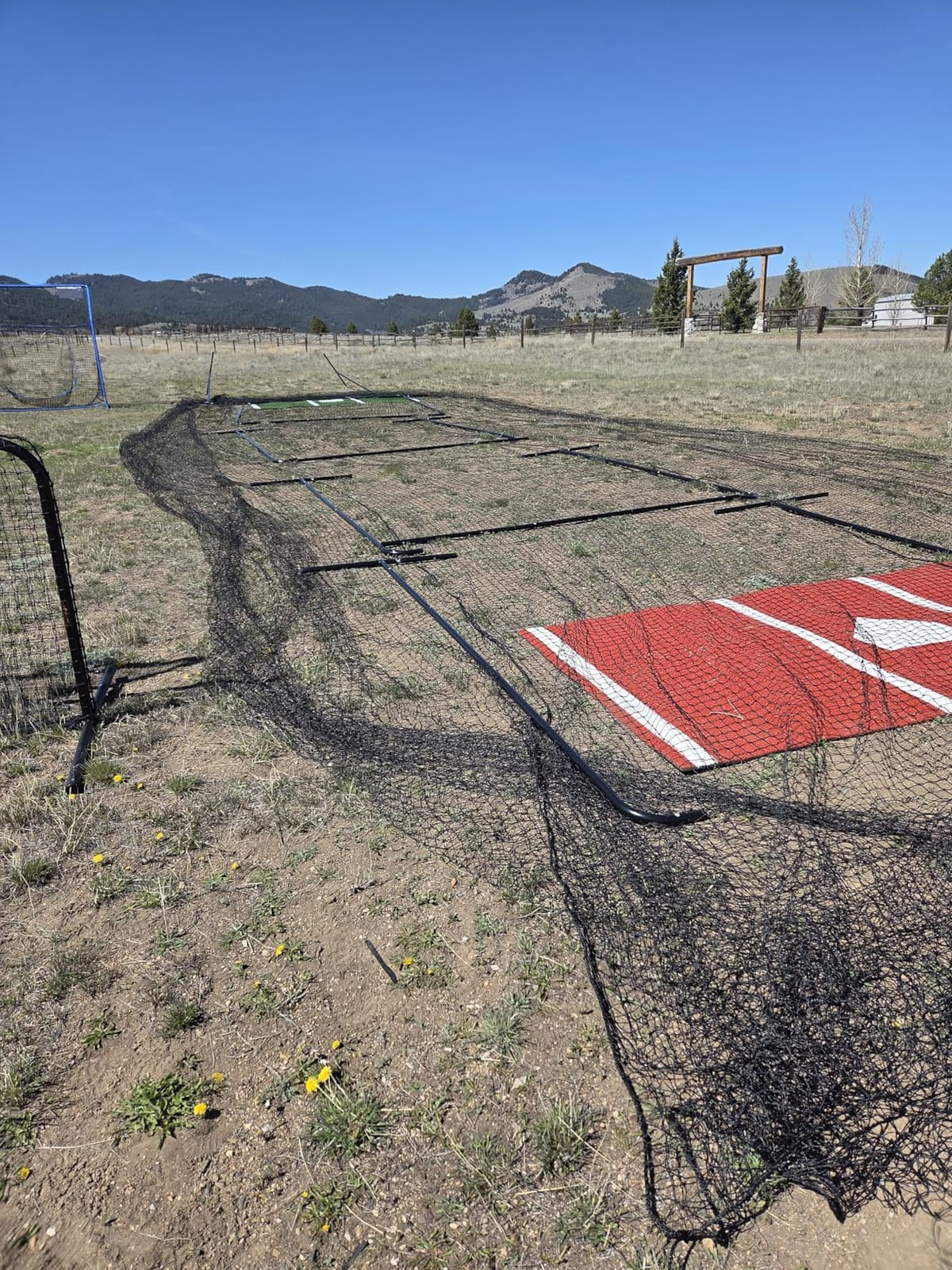 ANYTHING SPORTS Full 40 and 60 Foot Batting Cage. Perfect Baseball Batting Cage, Softball Batting Cage, Complete Package with Frame and Netting customer photo 2