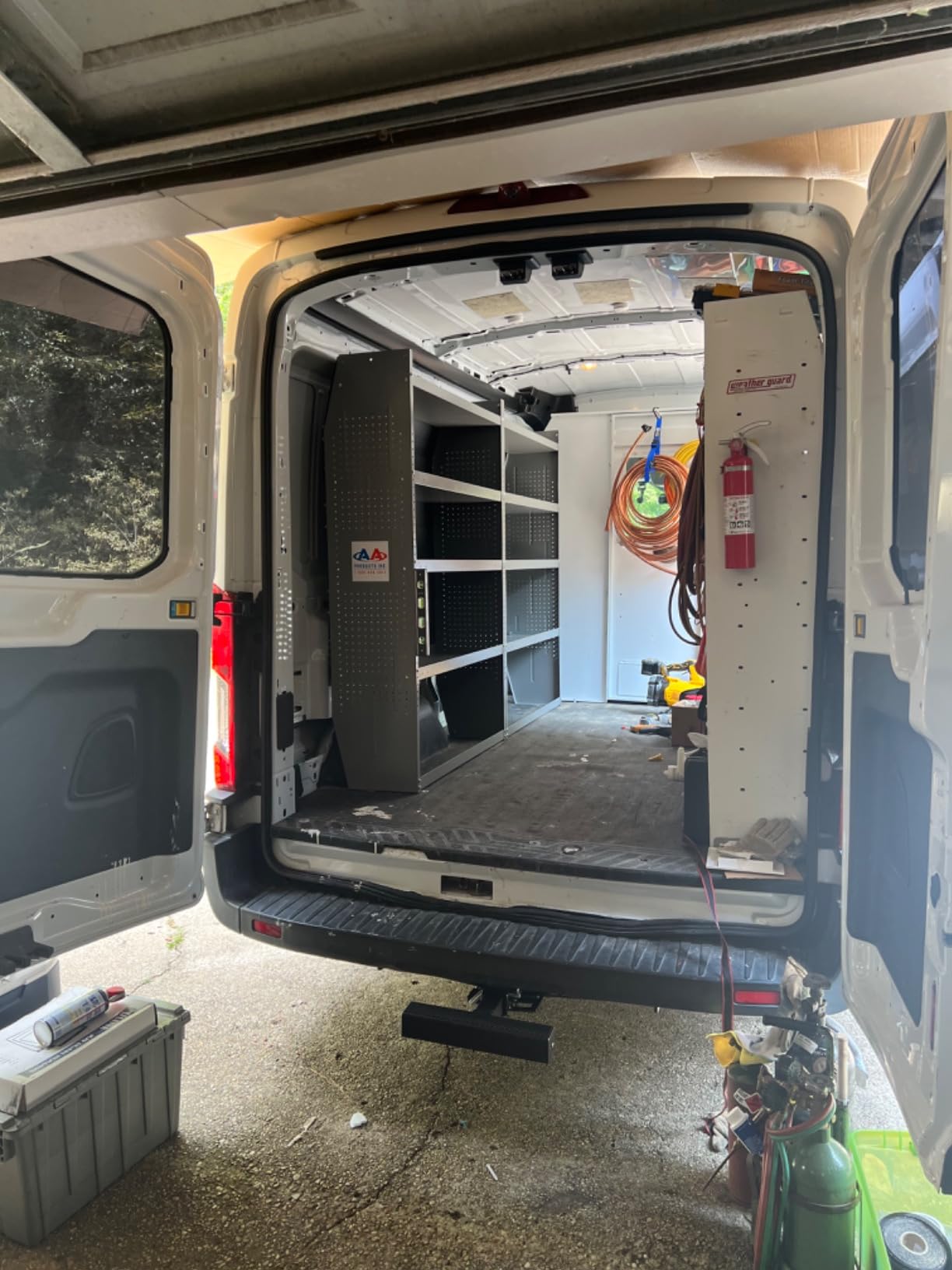 AA Products SH-6004 Steel Mid/High Roof Van Shelving Storage System Fits Transit, NV, Promaster and Sprinter, Van Shelving Units, 42''W x 60''H x 13''D customer photo 1