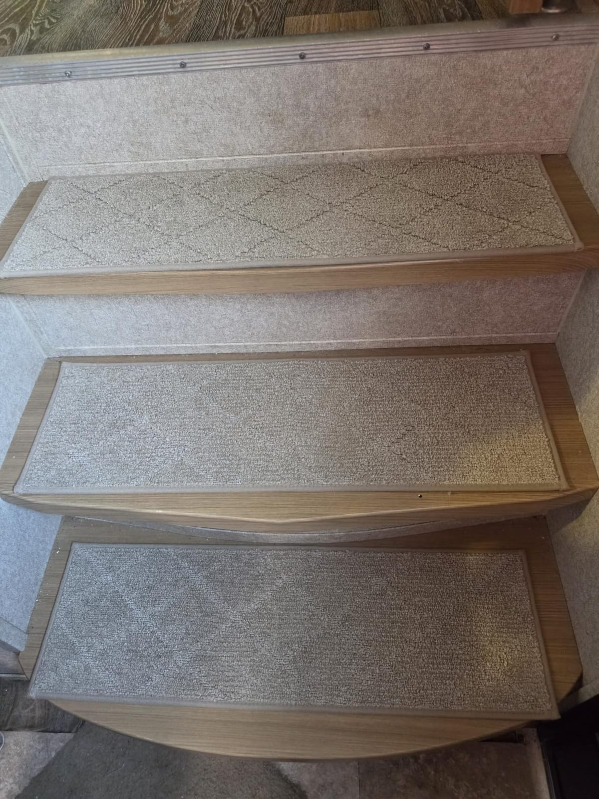 COSY HOMEER Edging Stair Treads Non-Slip Carpet Mat 28inX9in,15pc,Beige customer photo 1