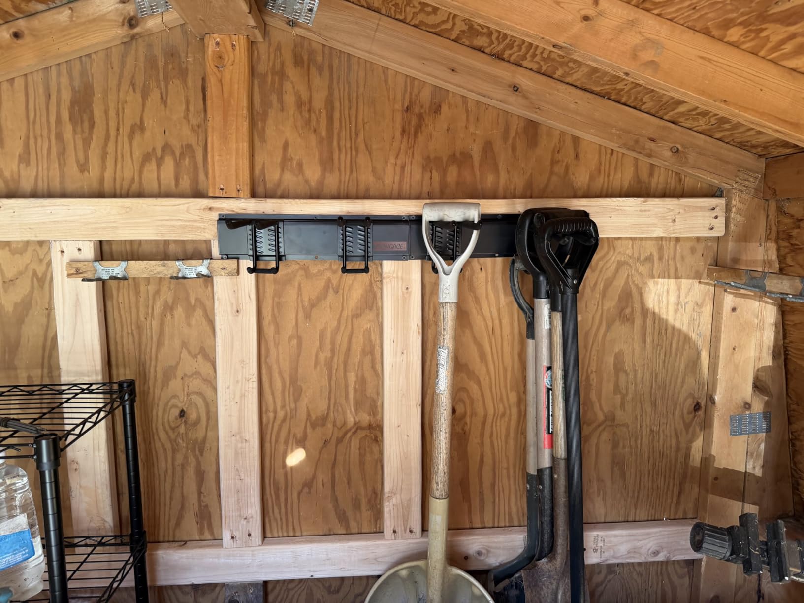 Aking Ace 48 Inch Garage Tool Organizer, Wall Mount 3 Racks 6 Hooks Storage customer photo 1
