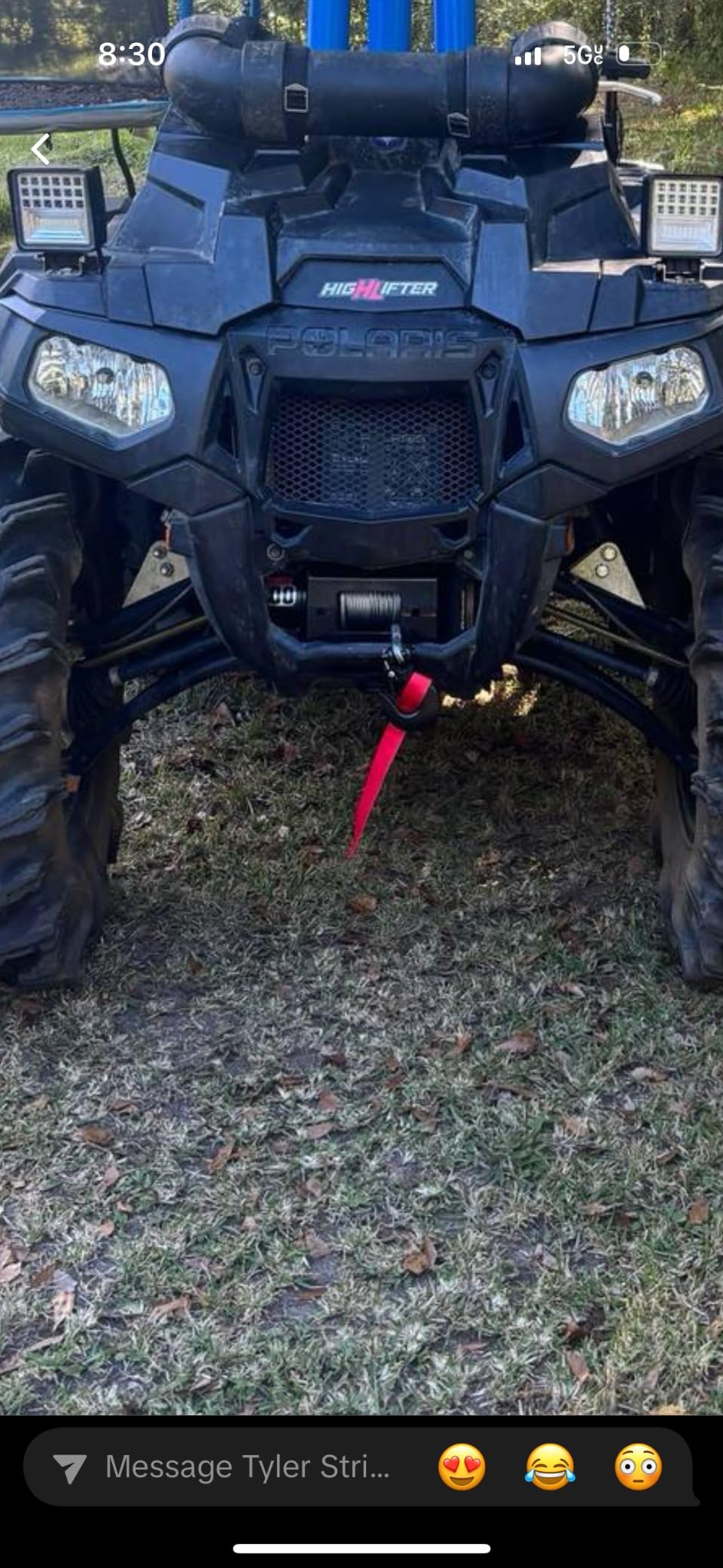 ATV Winch Mount - for Polaris Sportsman ATVs, ATV winches from 2000 lbs. to 3600 lbs. with 4-Hole (3.00