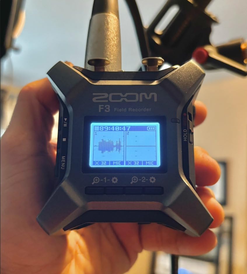 Zoom F3 Professional Field Recorder for Filmmakers & Musicians | Clip-Free Audio with 32-Bit Float, Dual A/D Converters, 2 Locking XLR/TRS Inputs, Battery Powered, Wireless Control customer photo 1