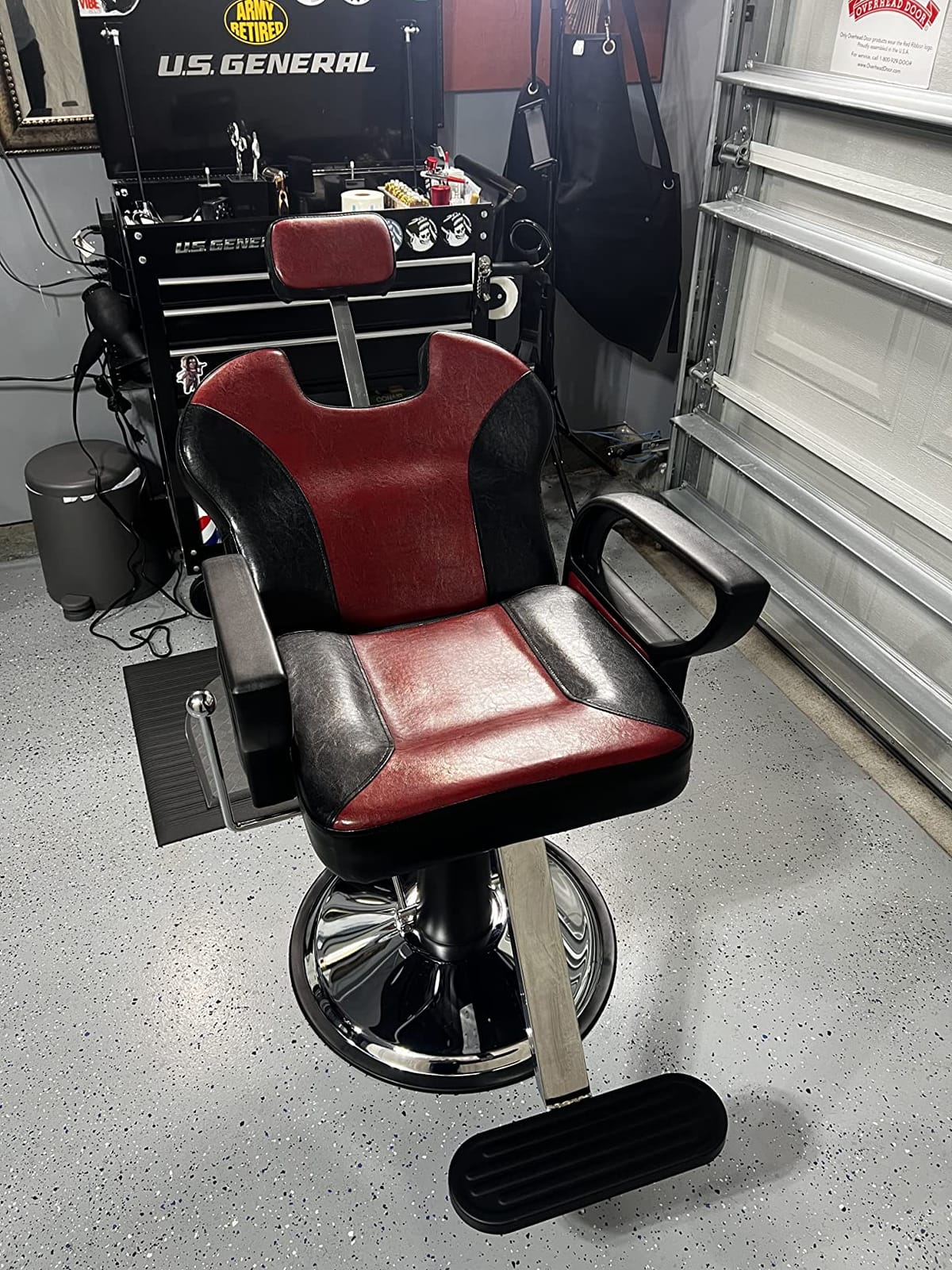 Artist hand Barbers Chairs, Heavy Duty Hydraulic Reclining Salon Chair | All Purpose, Extra Wide, Adjustable Height & Headrest, Beauty Salon & Spa Equipment for Hair Stylist, Barbers customer photo 1